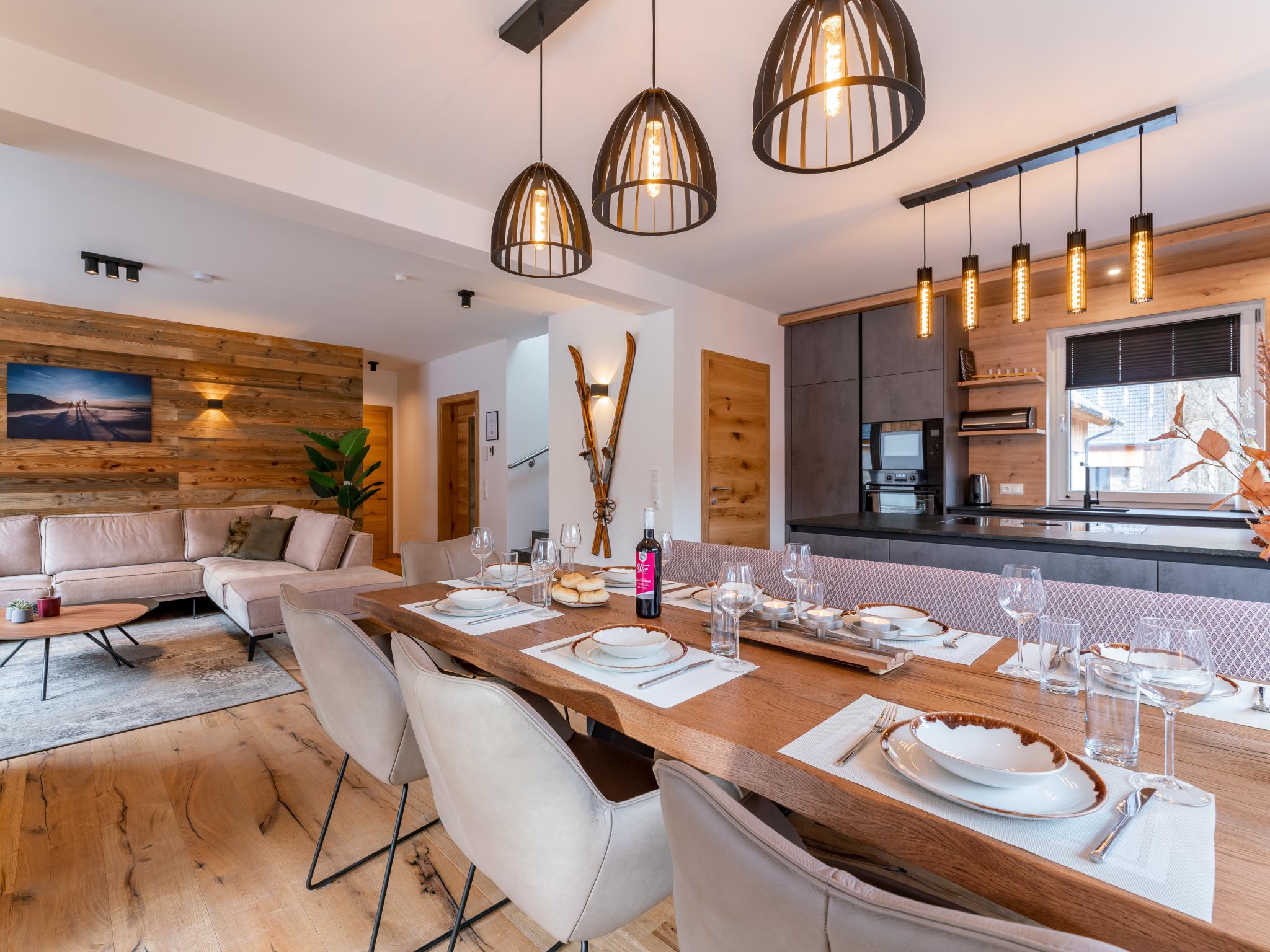 Outdoor terrace and views at Mountain Chalet Arnica in Kreischberg