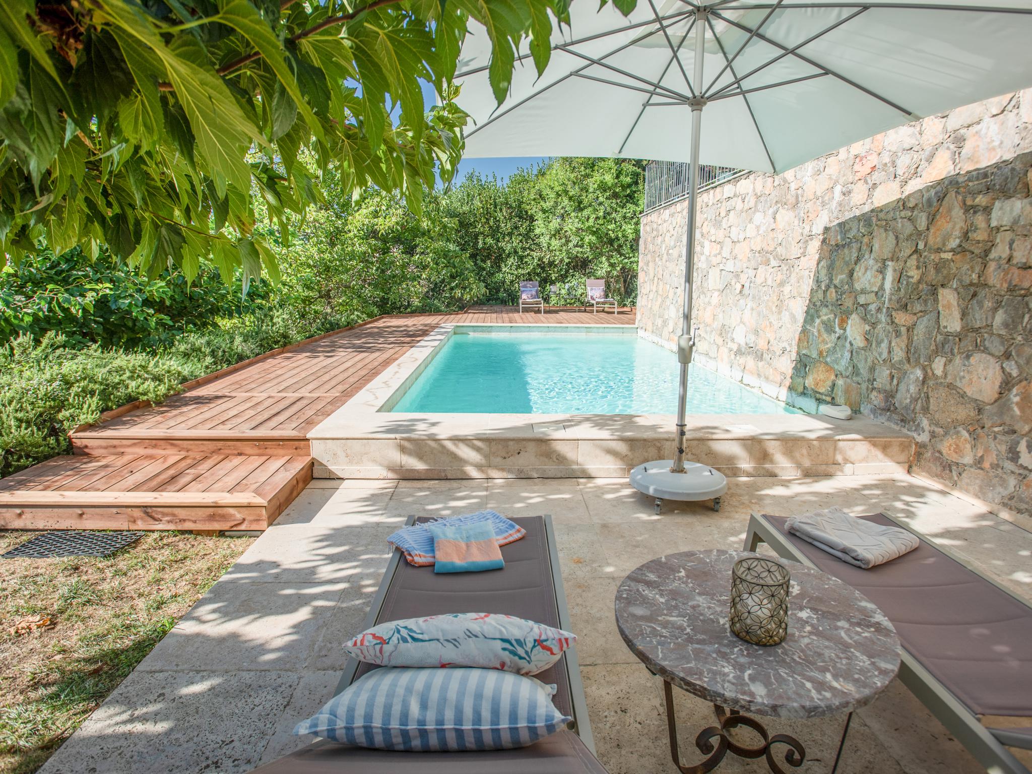 Living area at Villa Olivier in Callian
