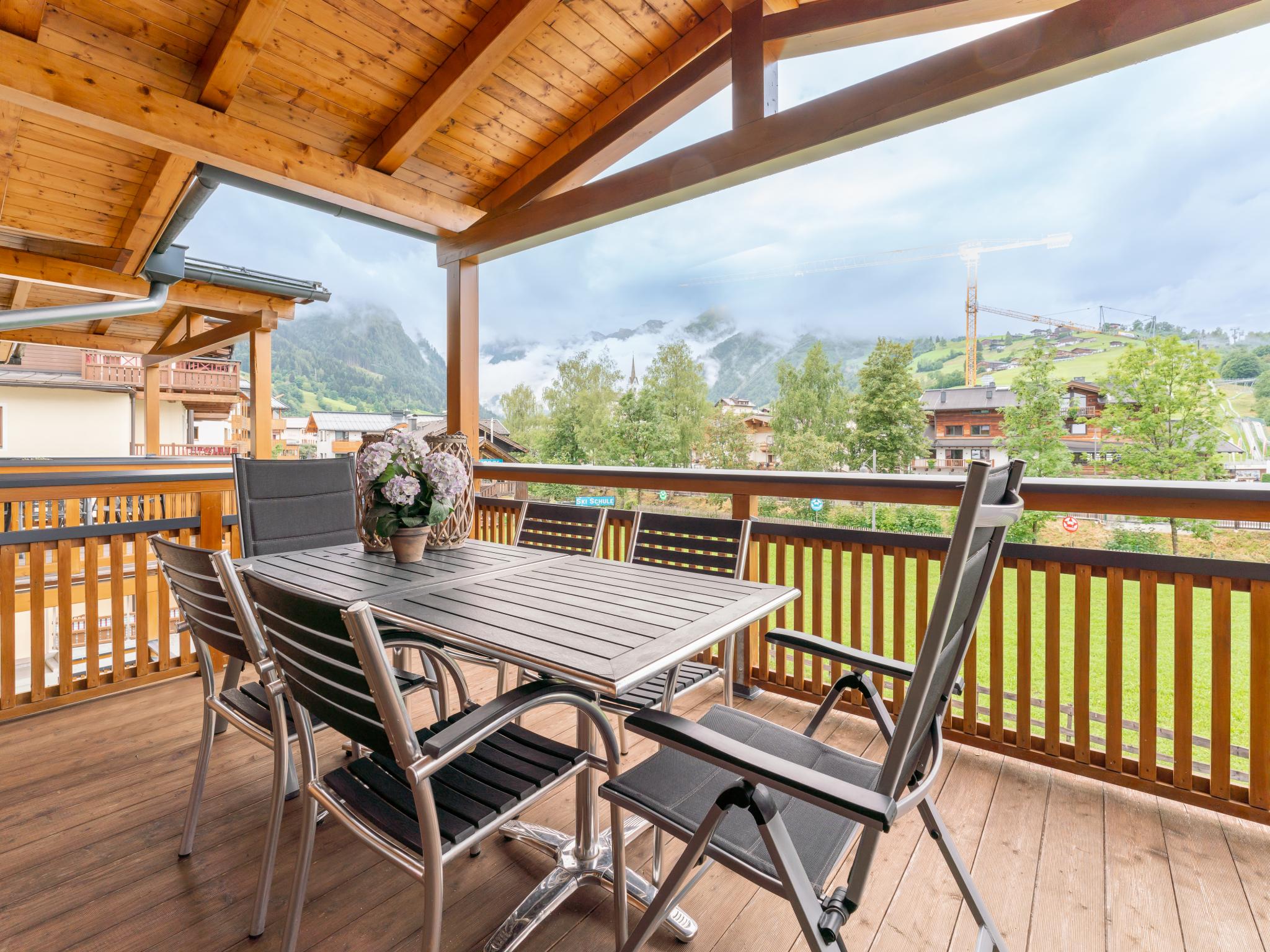 Outdoor terrace and views at Style Apartment Kaprun - Top 9 in Kaprun