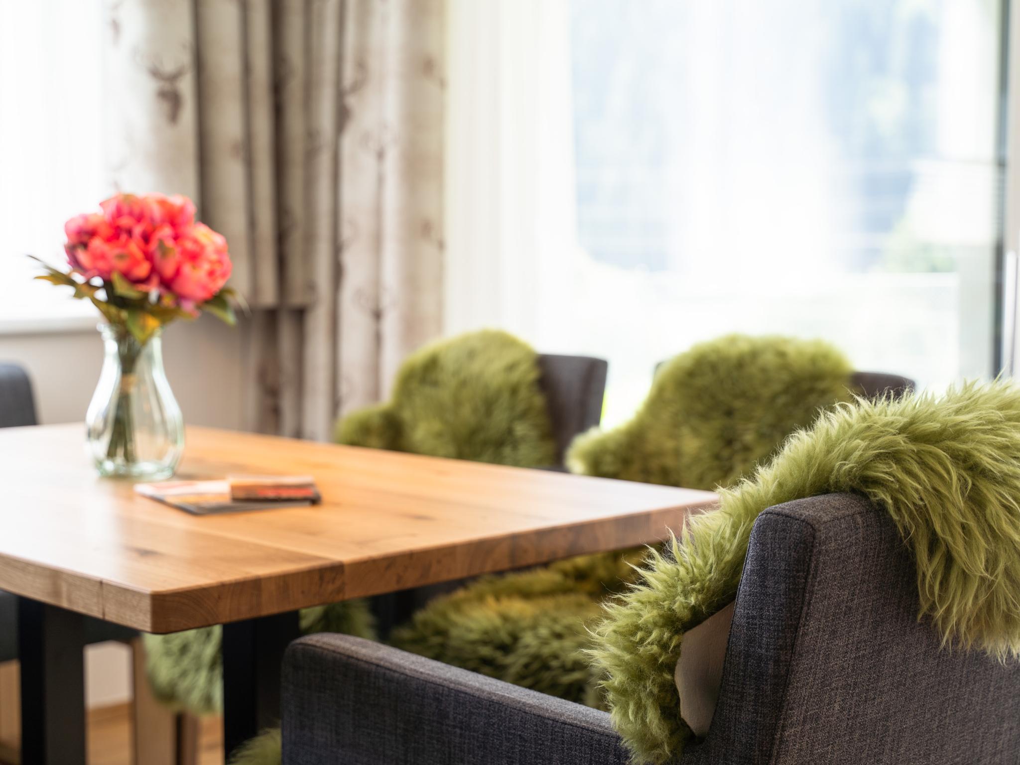 Outdoor terrace and views at Chalet Pettneu am Arlberg - Top 2 in Sankt Anton am Arlberg