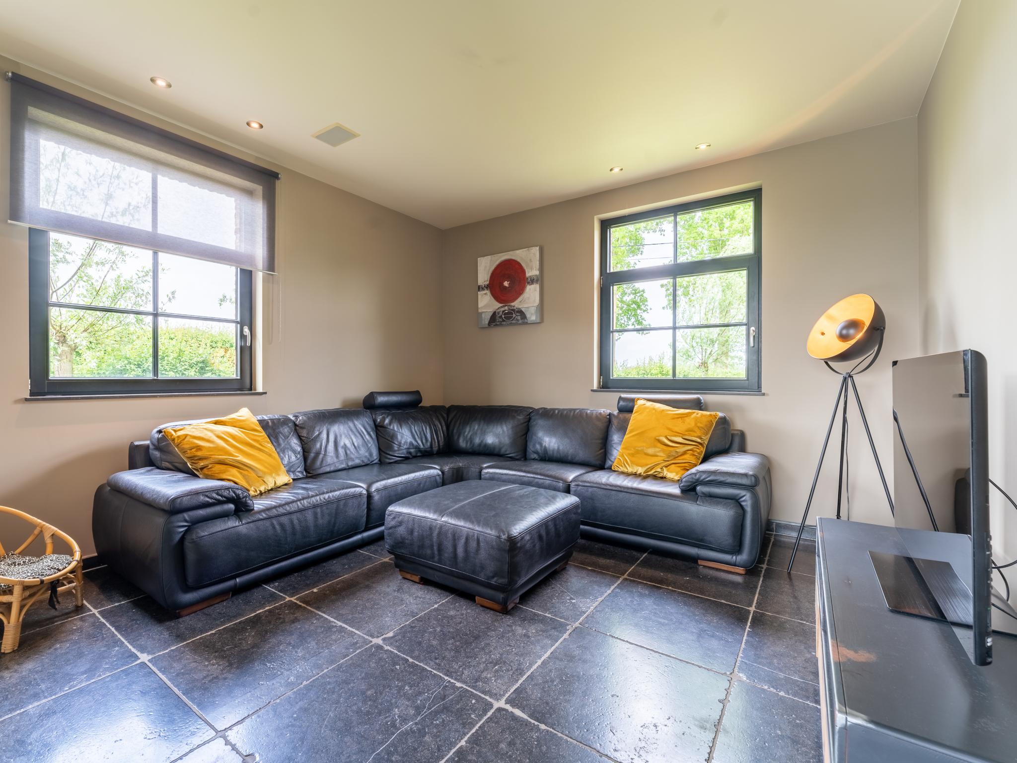 Outdoor terrace and views at Landgoed Meersen in Maldegem