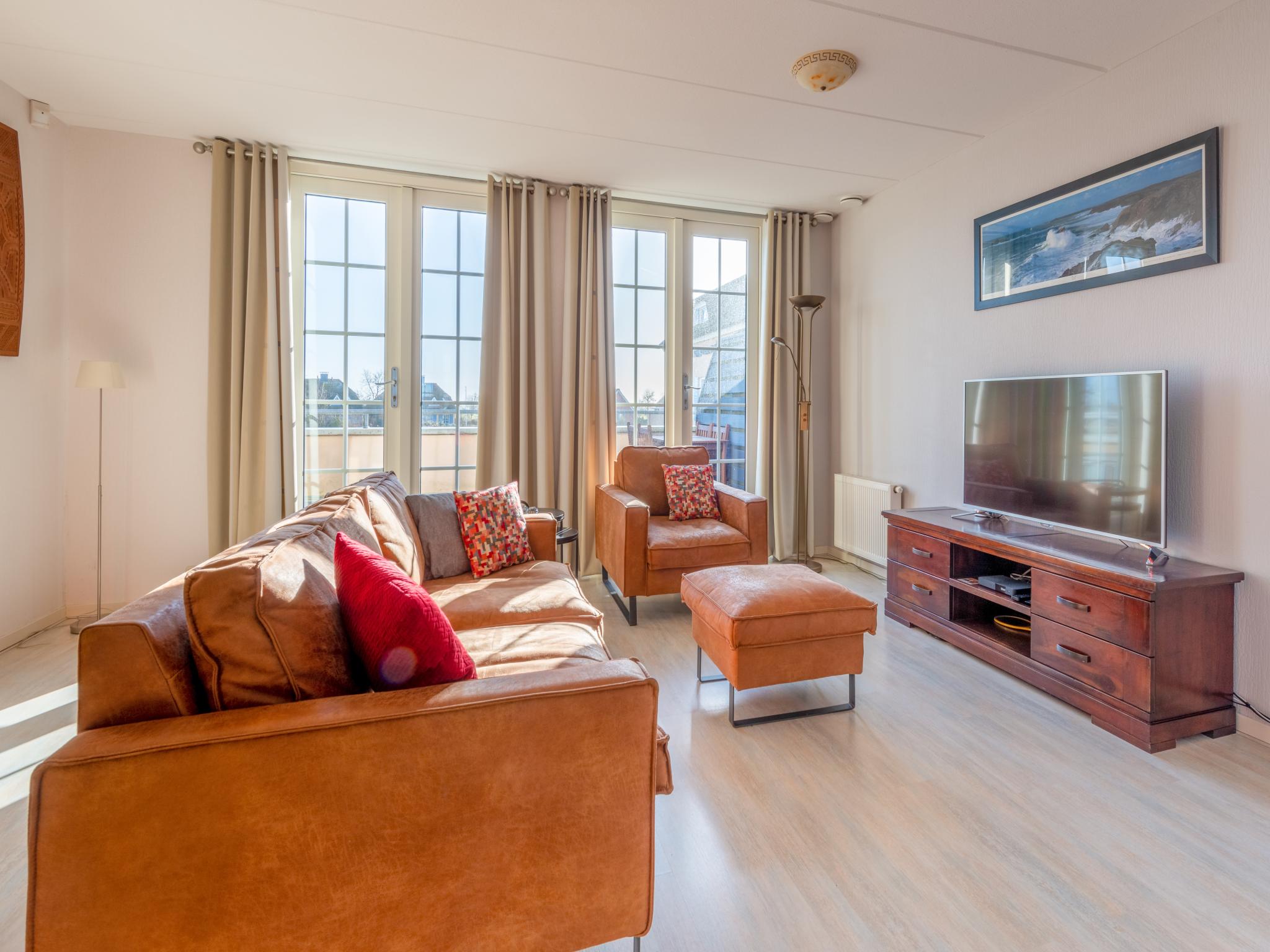 Bedroom with comfortable beds at Schippershuis Stavoren in Stavoren