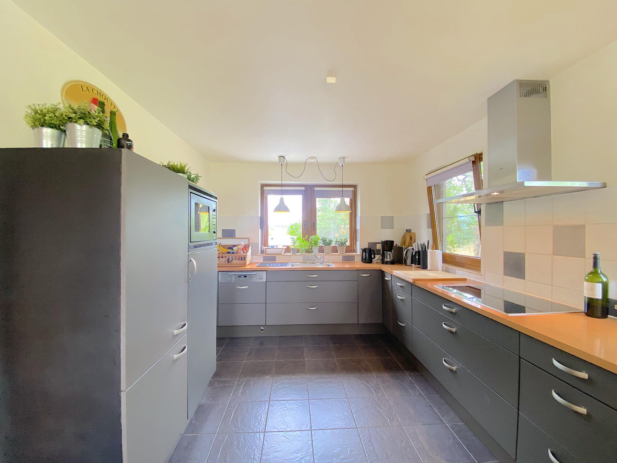 Outdoor terrace and views at Vakantiehuis Wilogne in Houffalize