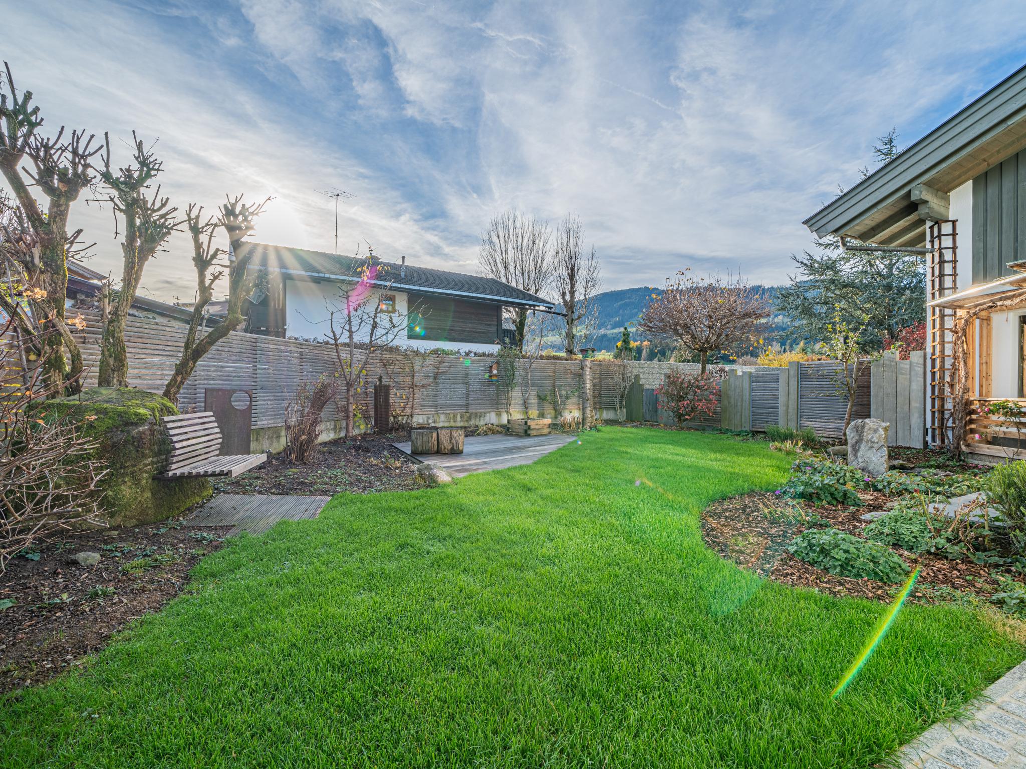 Outdoor terrace and views at Haus Idylle am Berg in Hopfgarten im Brixental