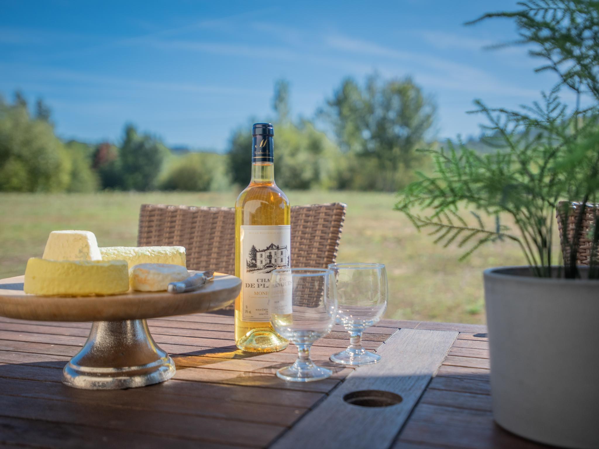 Outdoor terrace and views at Le Lac Bleu nr 27 in Lacapelle Marival