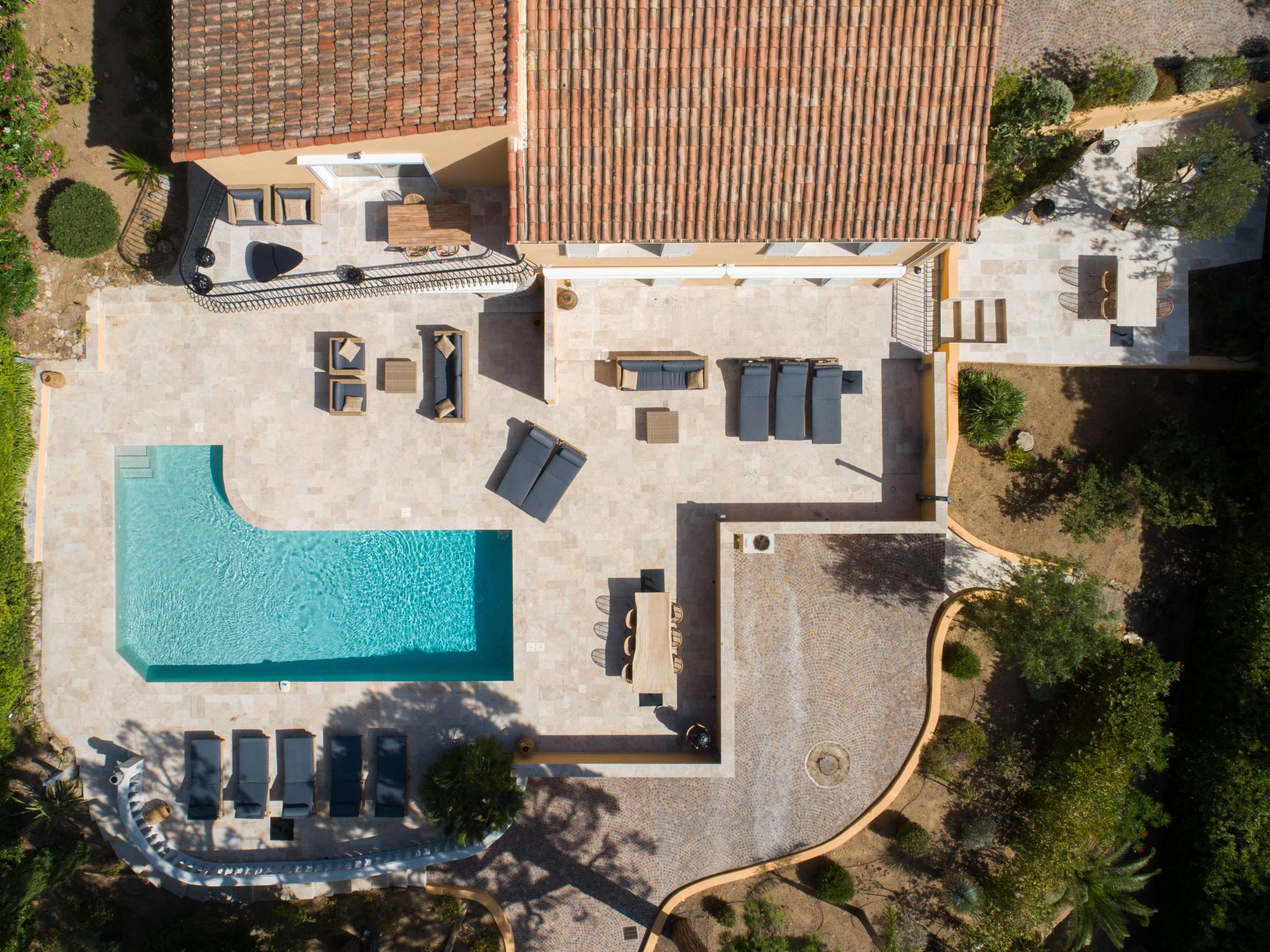 Outdoor terrace and views at Golf et Mer C5 in Sainte Maxime