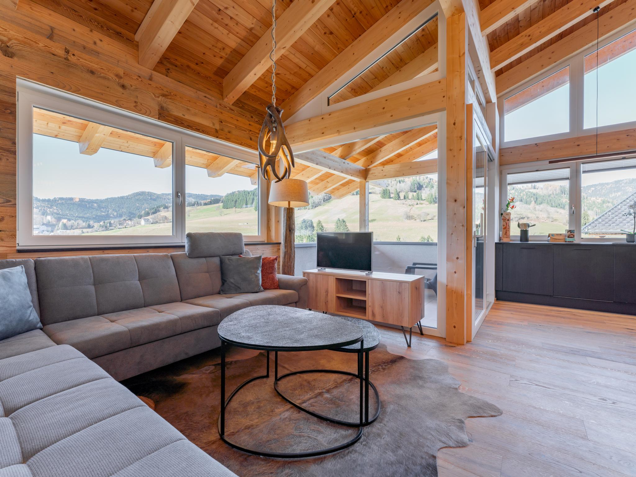 Living area at Chalet Kolibri in Sankt Lambrecht