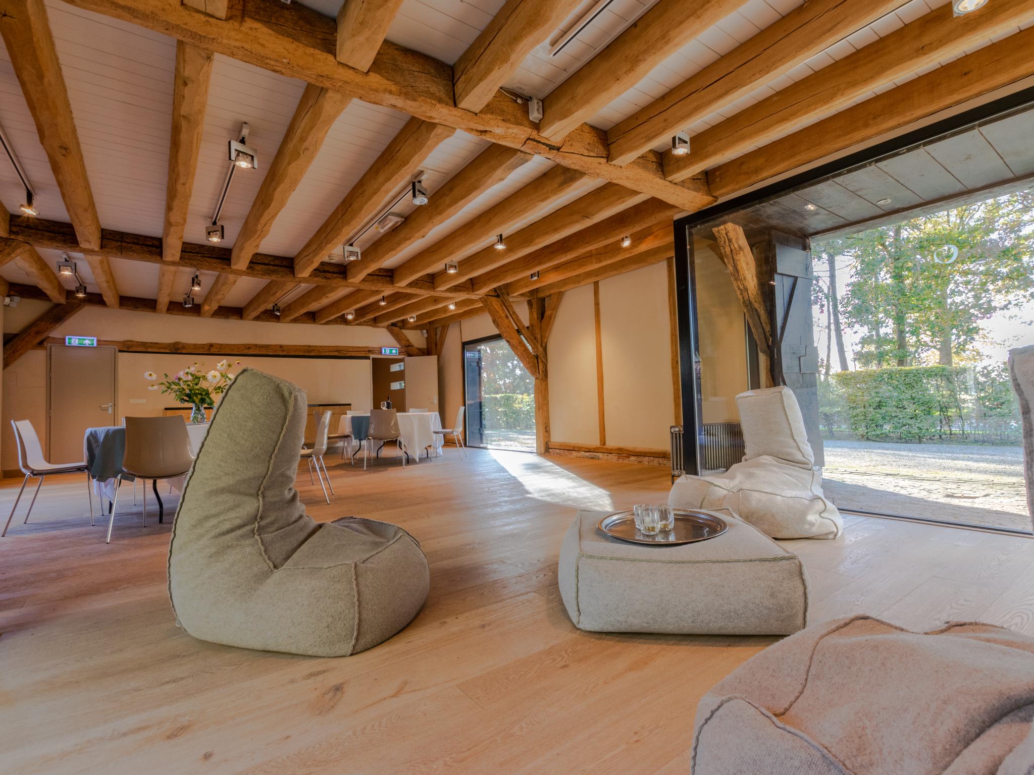 Outdoor terrace and views at Jager en Hooimijt xl in Ulvenhout (AC)