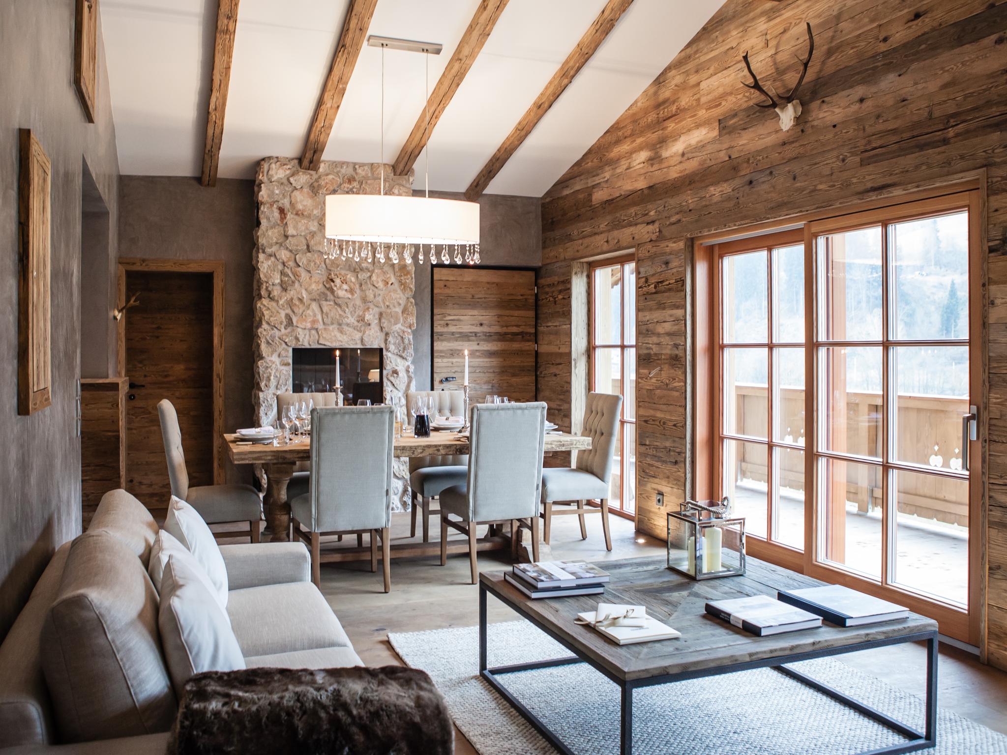 Bedroom with comfortable beds at Chalet-Apartment Holunder am Lift in Kirchberg in Tirol