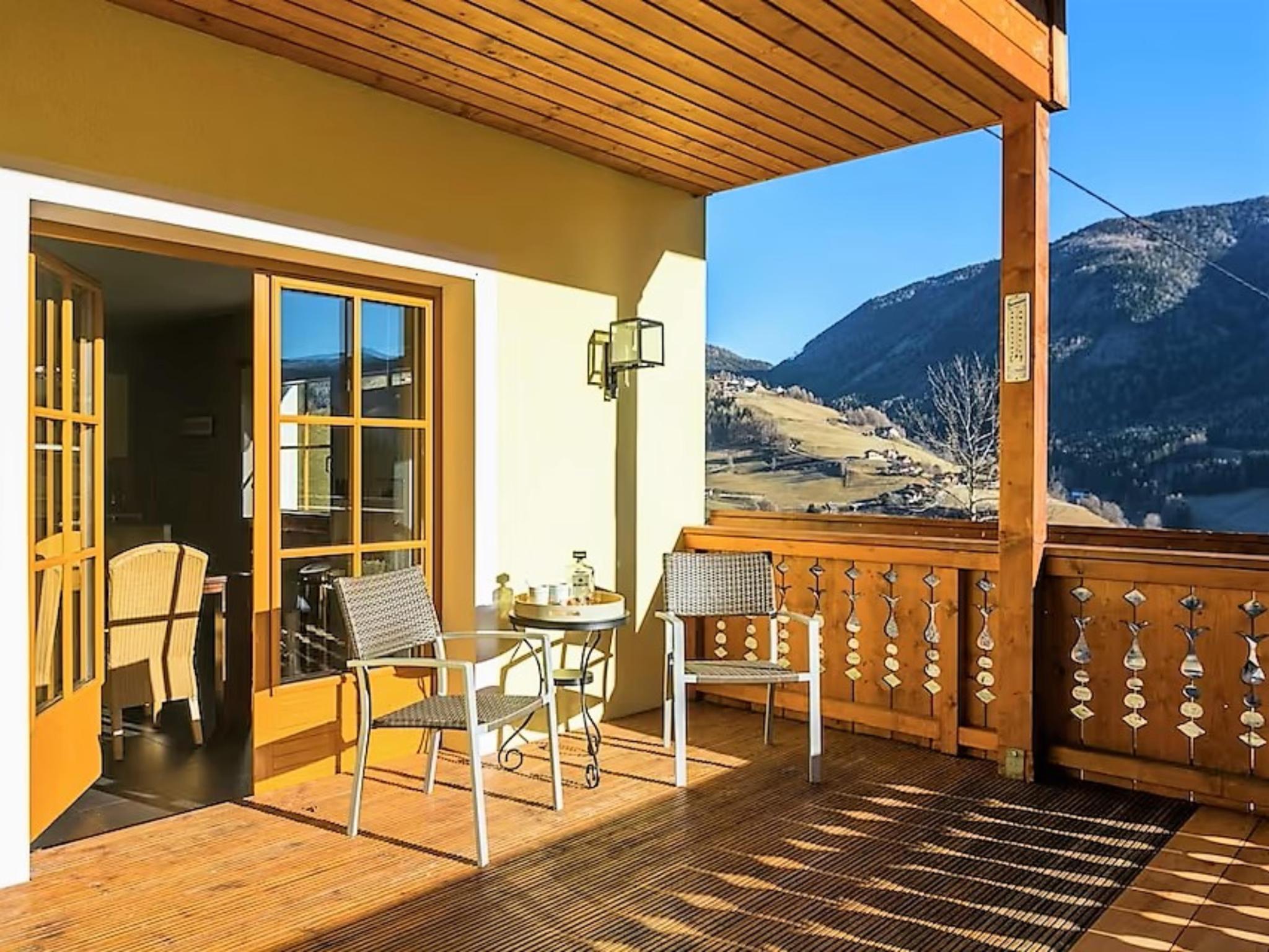 Outdoor terrace and views at Wirnsberg in Rennweg