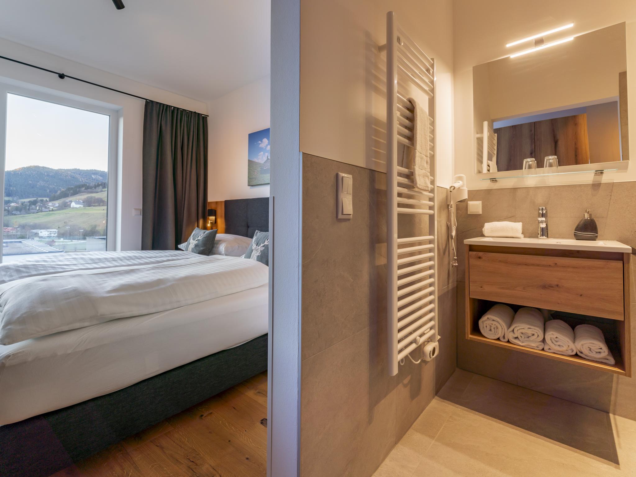 Bathroom facilities at Grebenzen Lodge Hirsch in Sankt Lambrecht