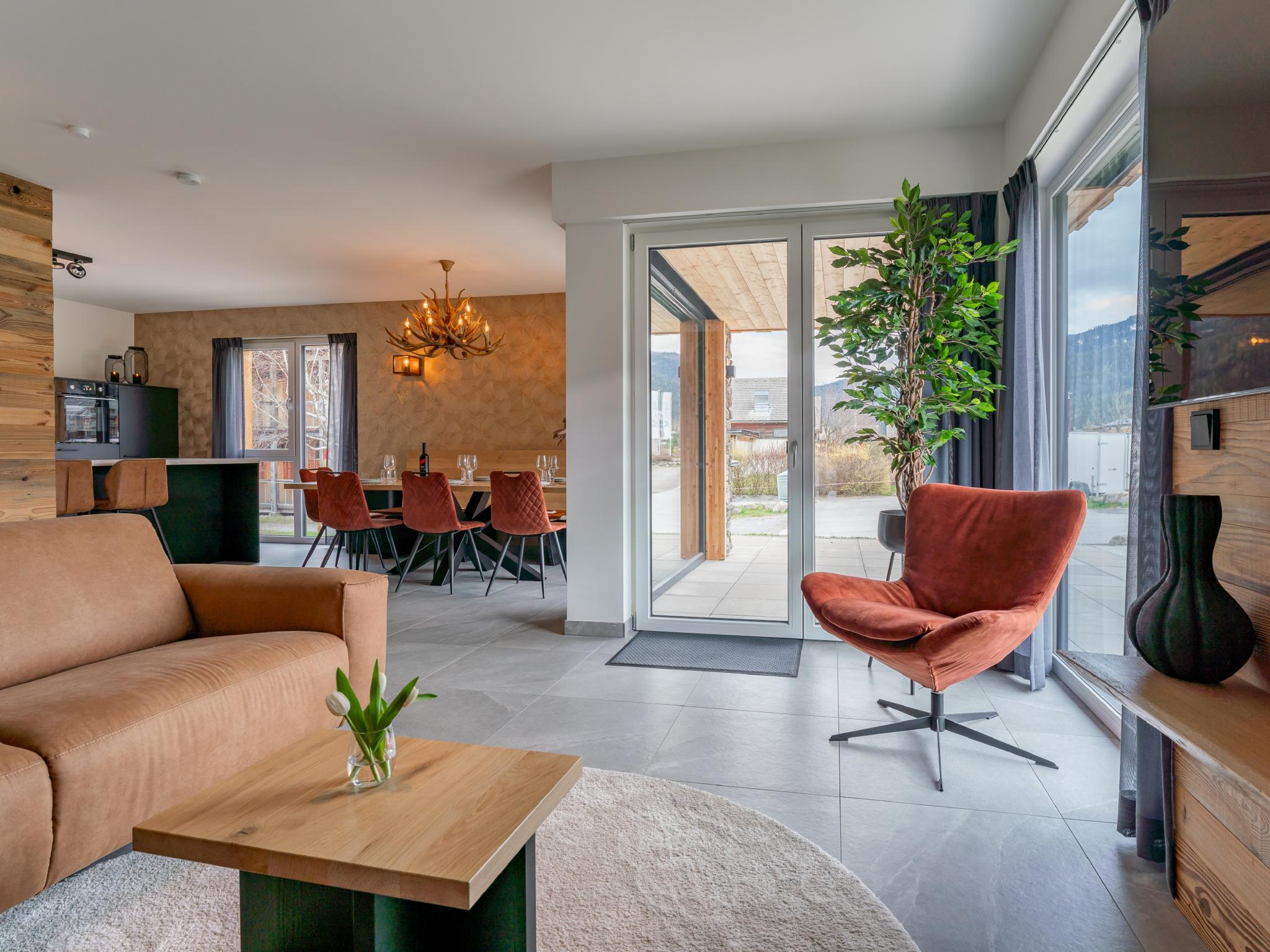 Bedroom with comfortable beds at Bergzicht in Kreischberg