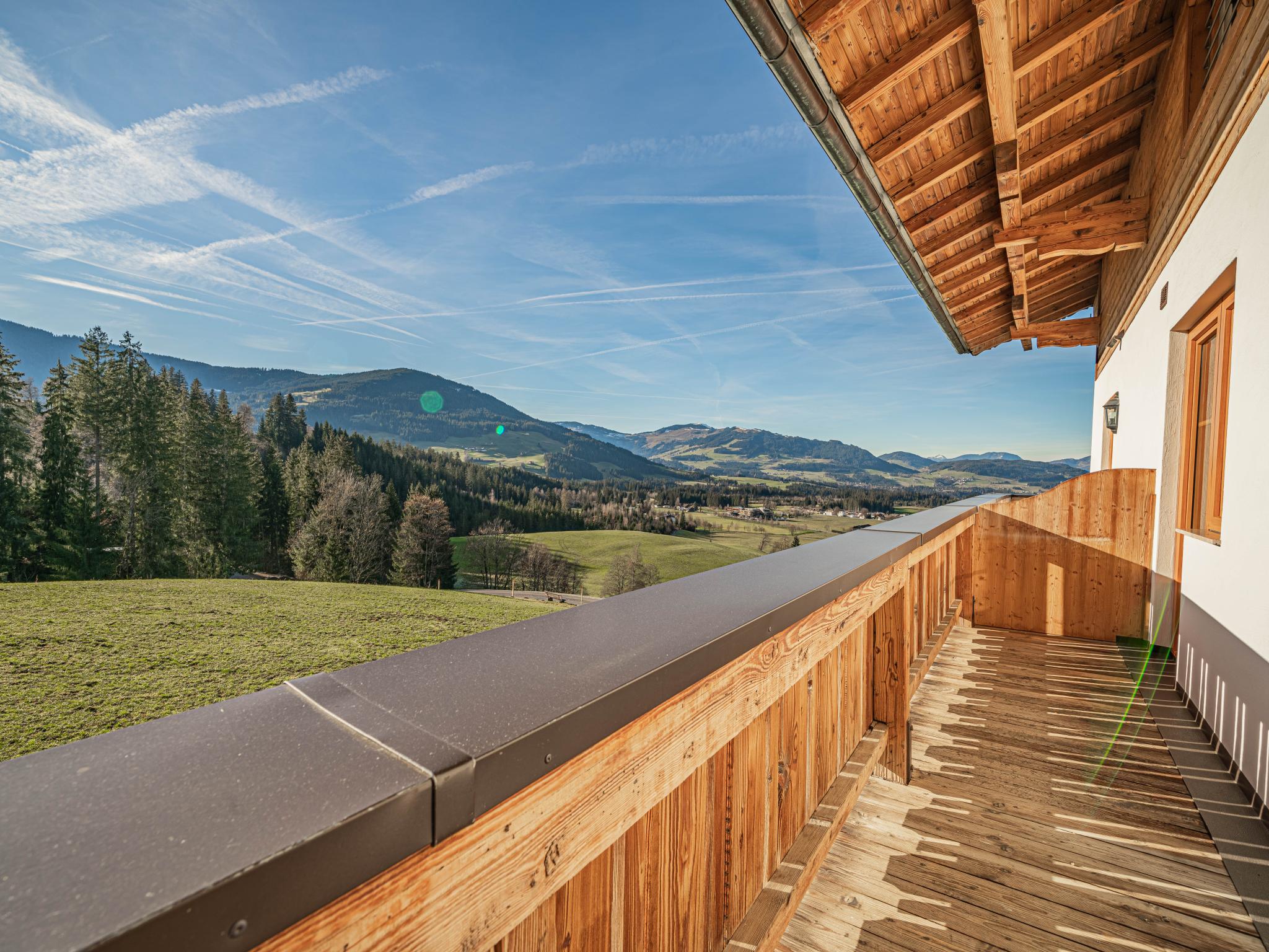 Outdoor terrace and views at Glonersbühelhof Top 4 in Westendorf