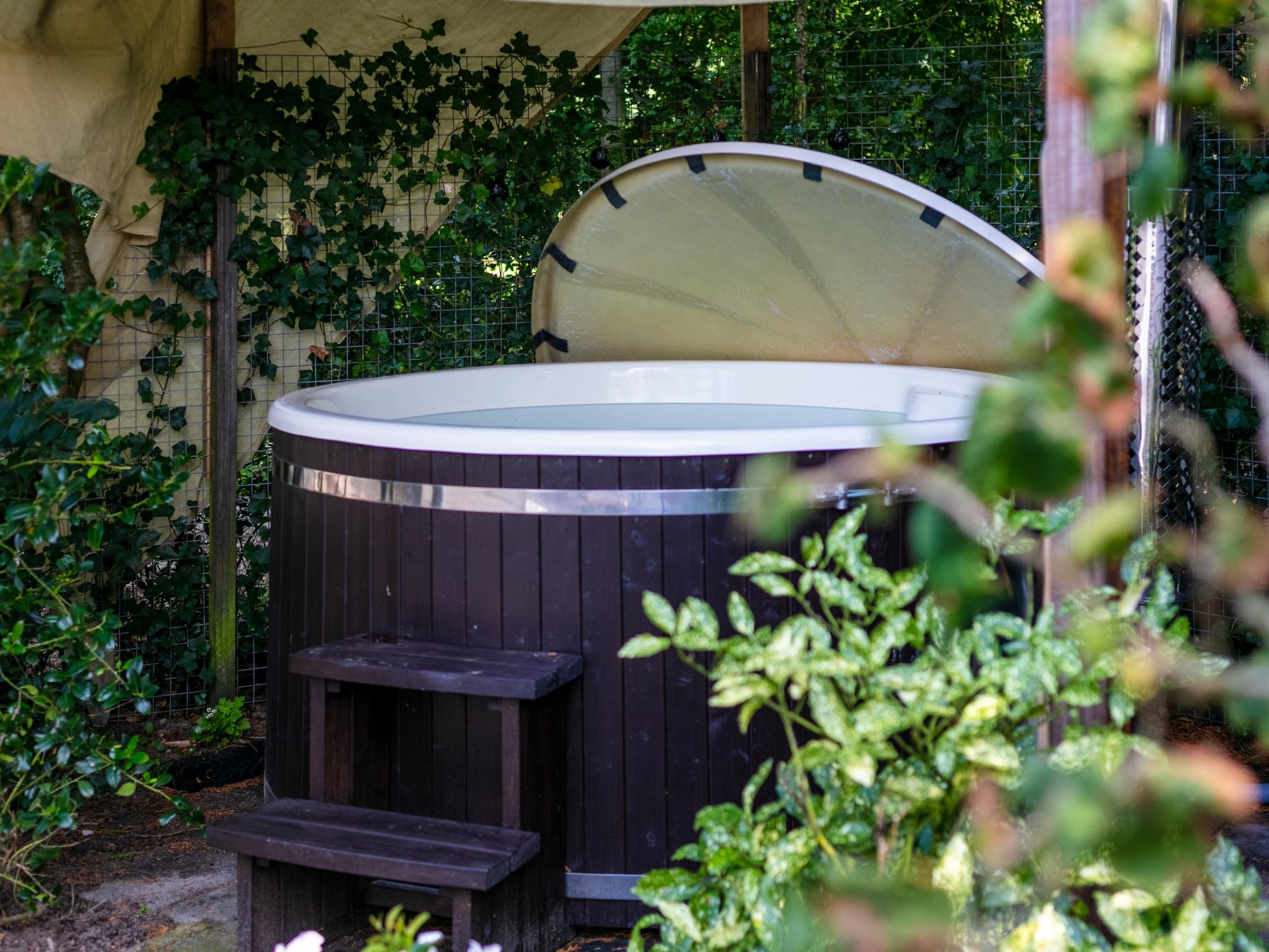 Swimming pool area at De Tortelduif in Hulshorst