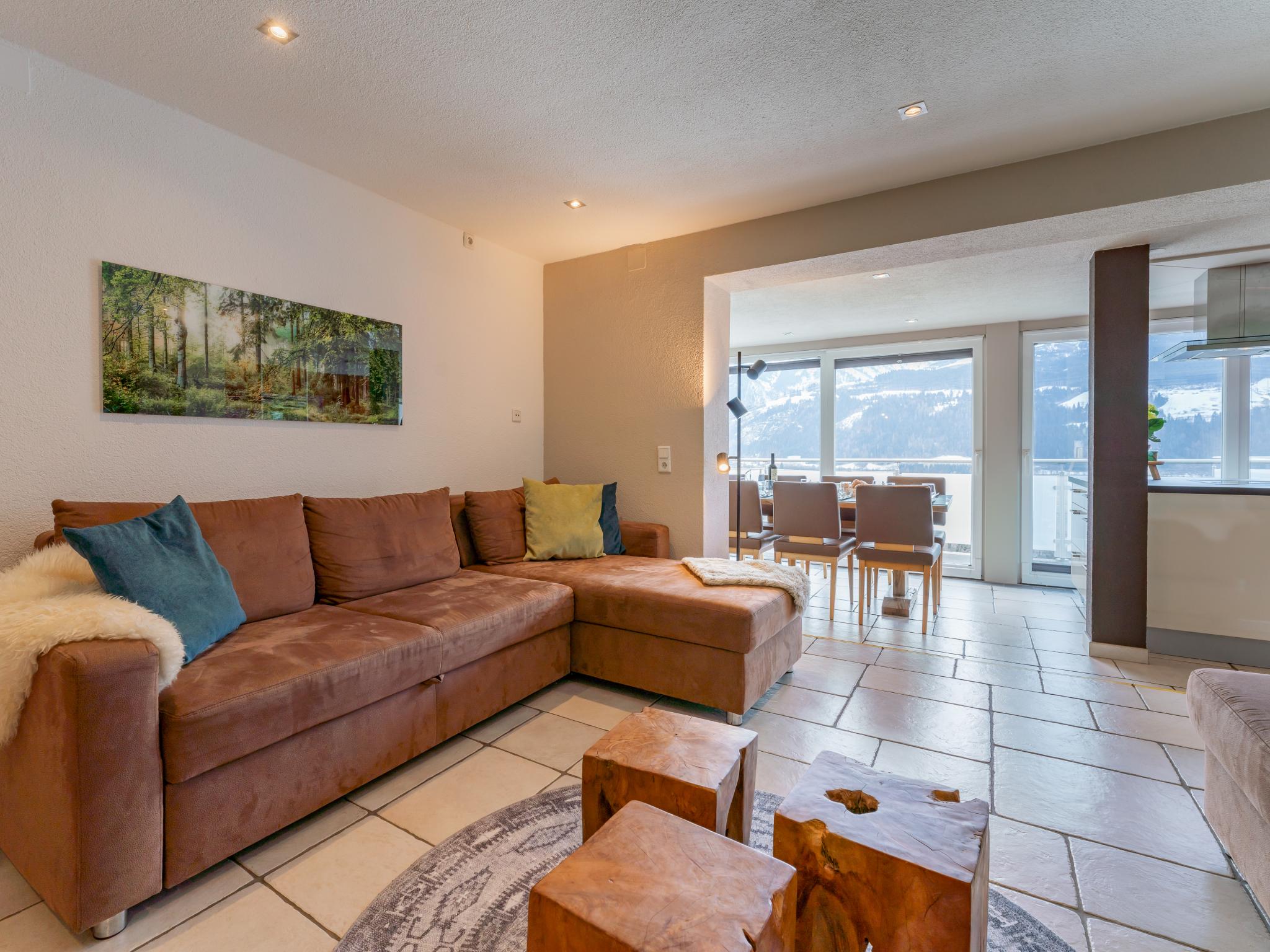 Bedroom with comfortable beds at Panorama TOP 2 in Piesendorf