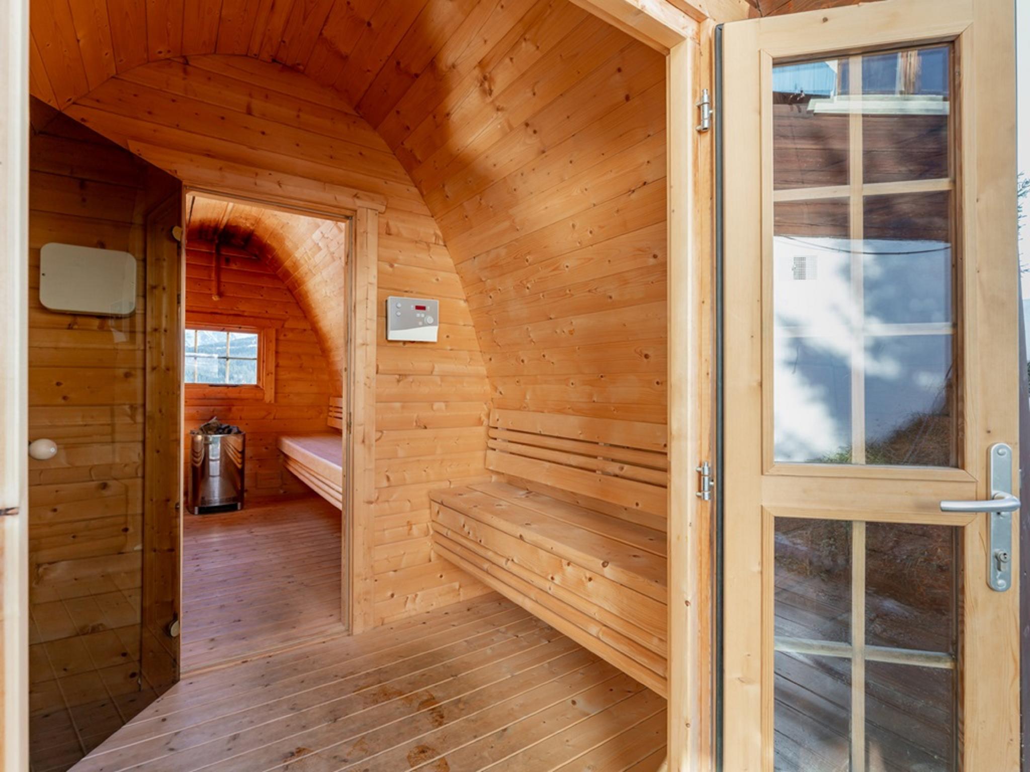 Outdoor terrace and views at Chalet H Königsleiten in Königsleiten