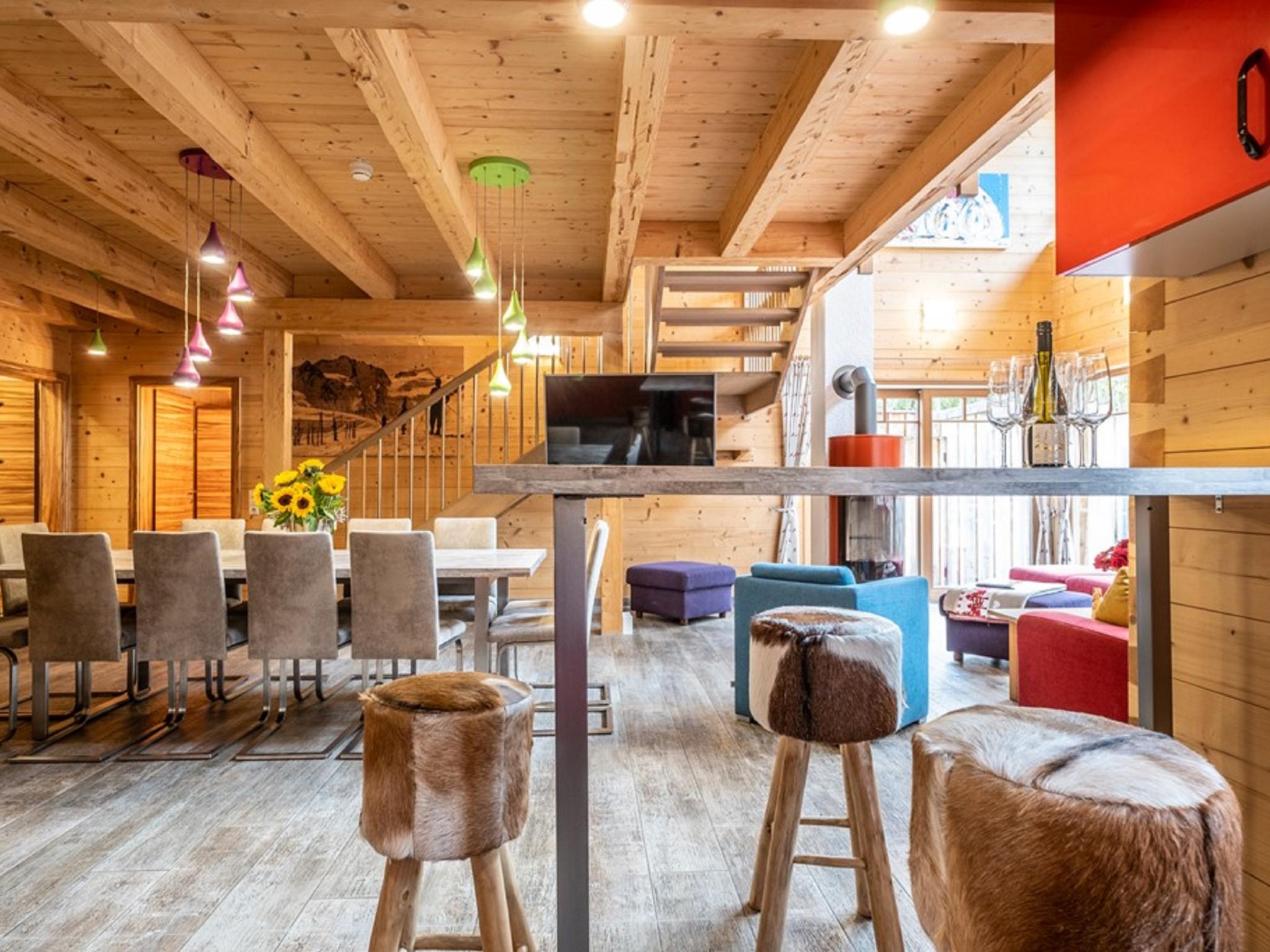 Modern kitchen at Luxury Lodge Kaprun XL in Kaprun