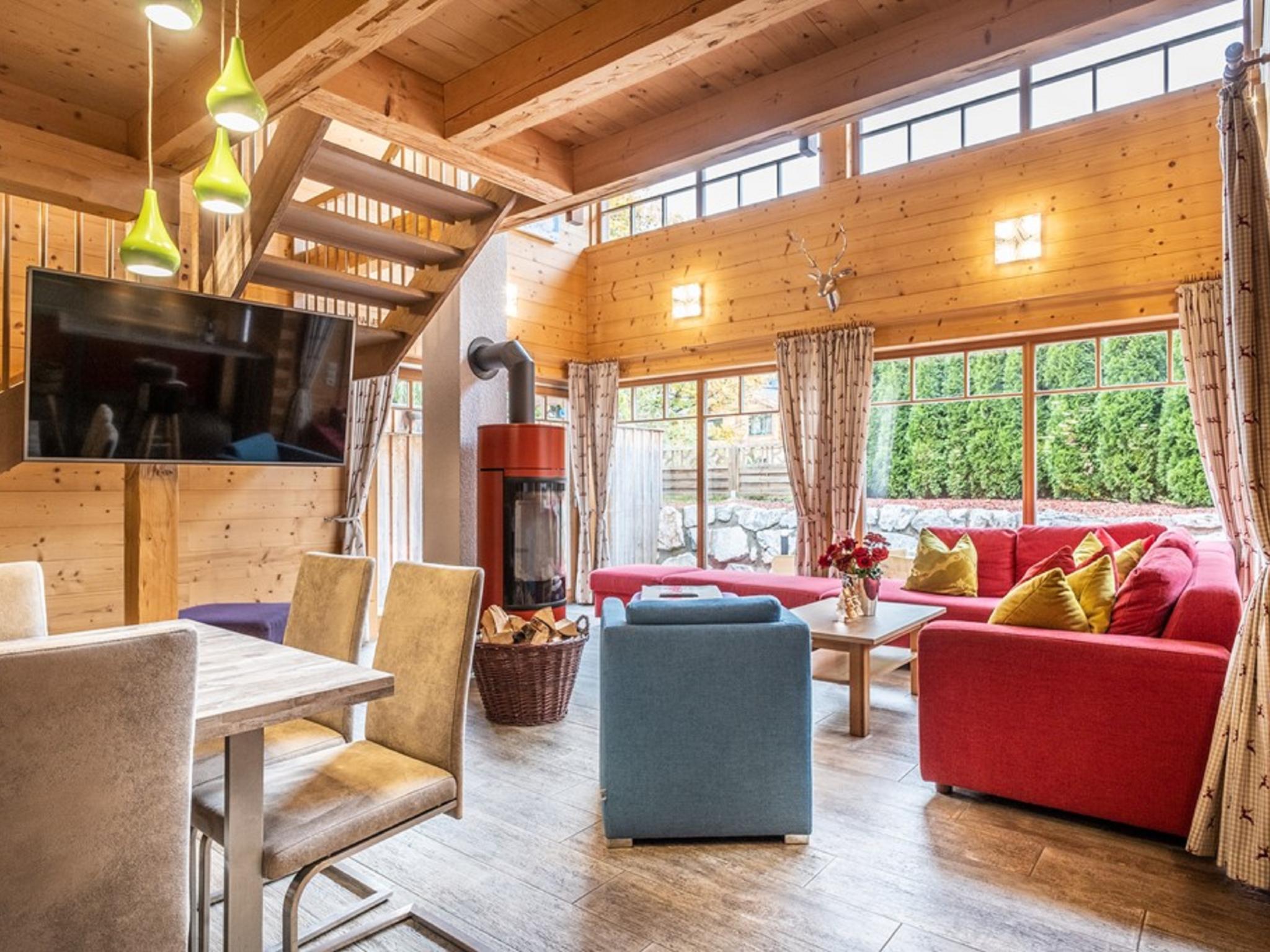 Bedroom with comfortable beds at Luxury Lodge Kaprun XL in Kaprun