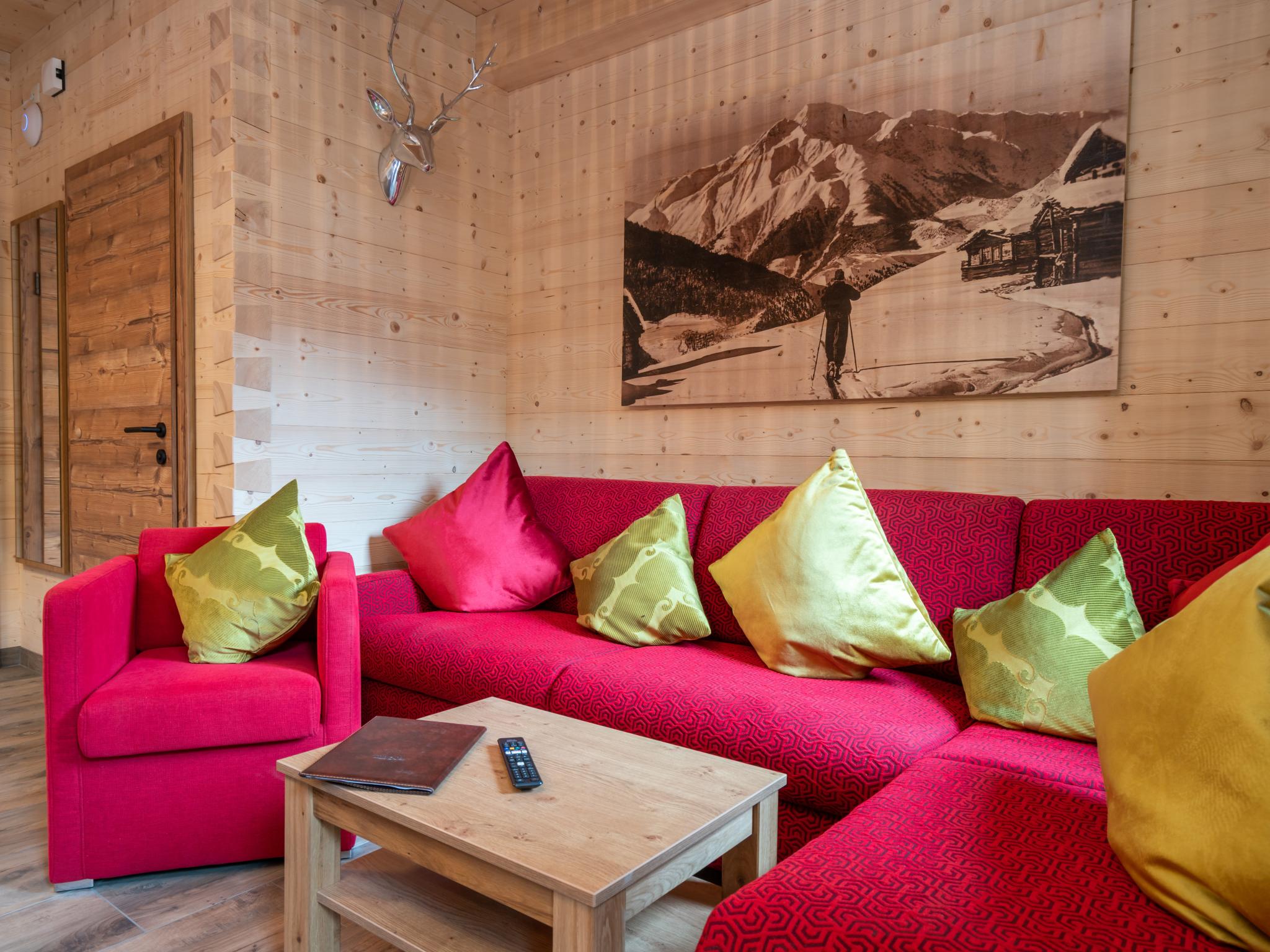 Outdoor terrace and views at Adventure Lodge Kaprun in Kaprun