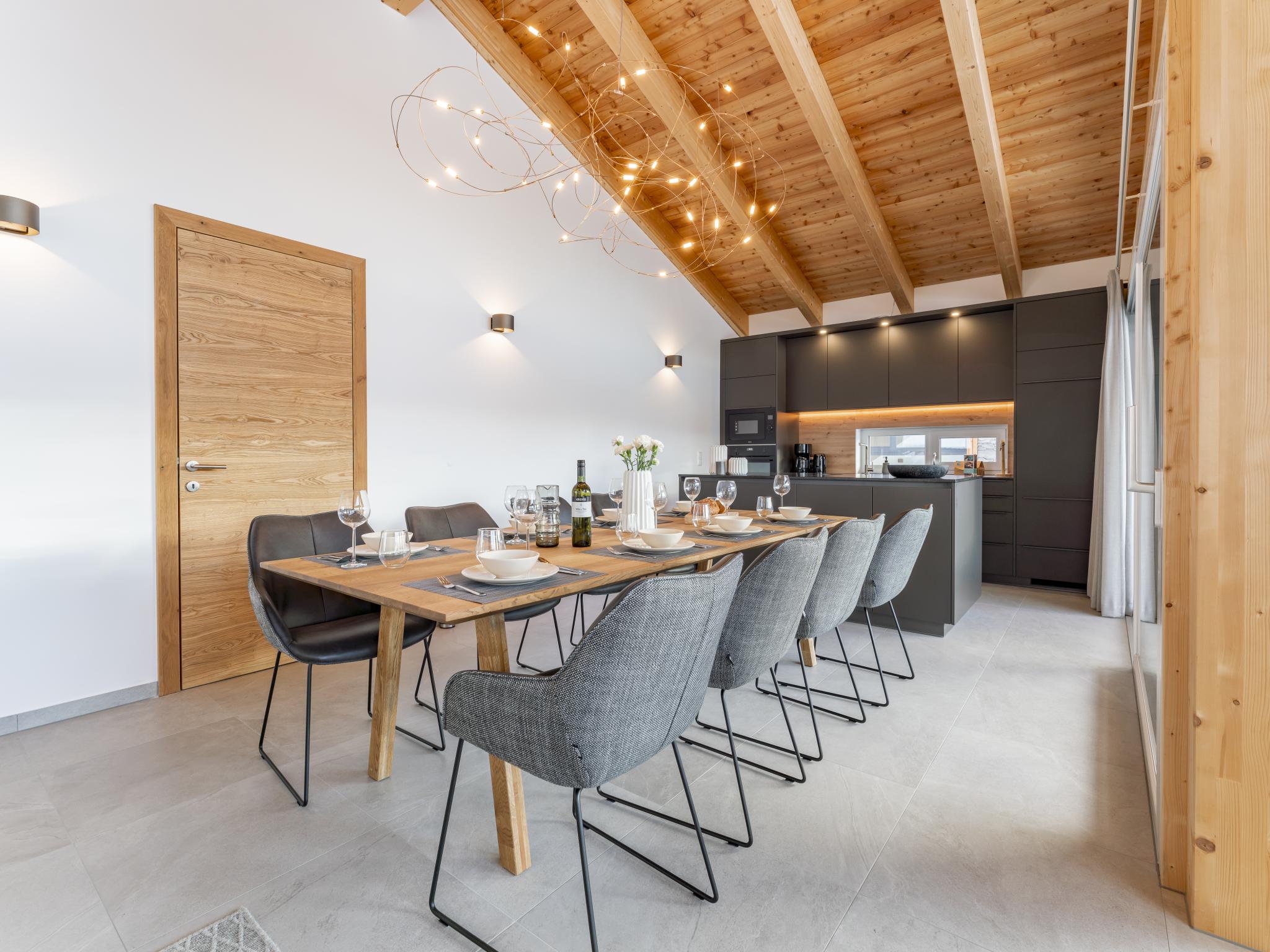 Outdoor terrace and views at Grebenzen Top Chalet Mazzel in Sankt Lambrecht