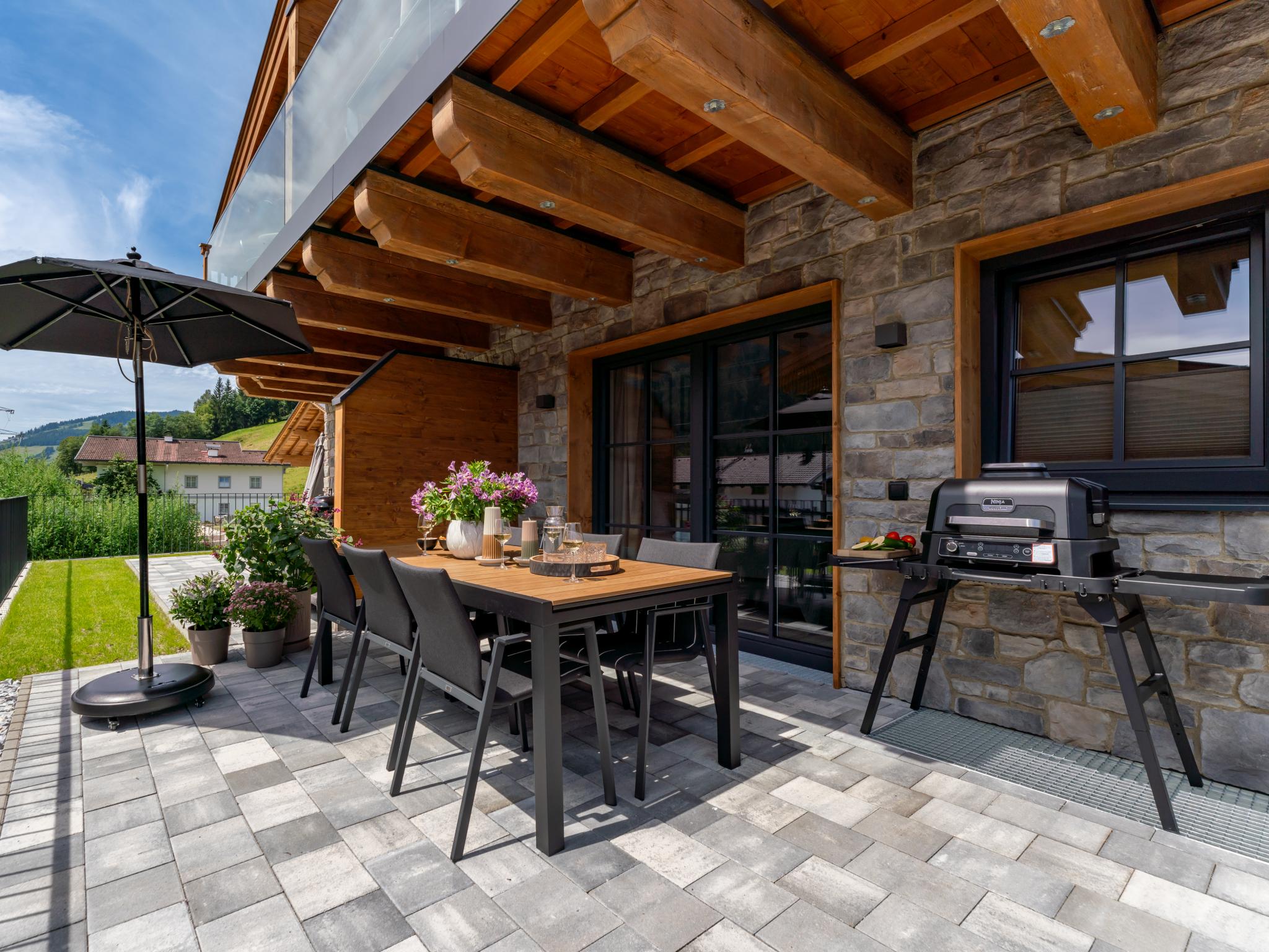 Living area at Wagrainer TauernLodge 42B in Wagrain
