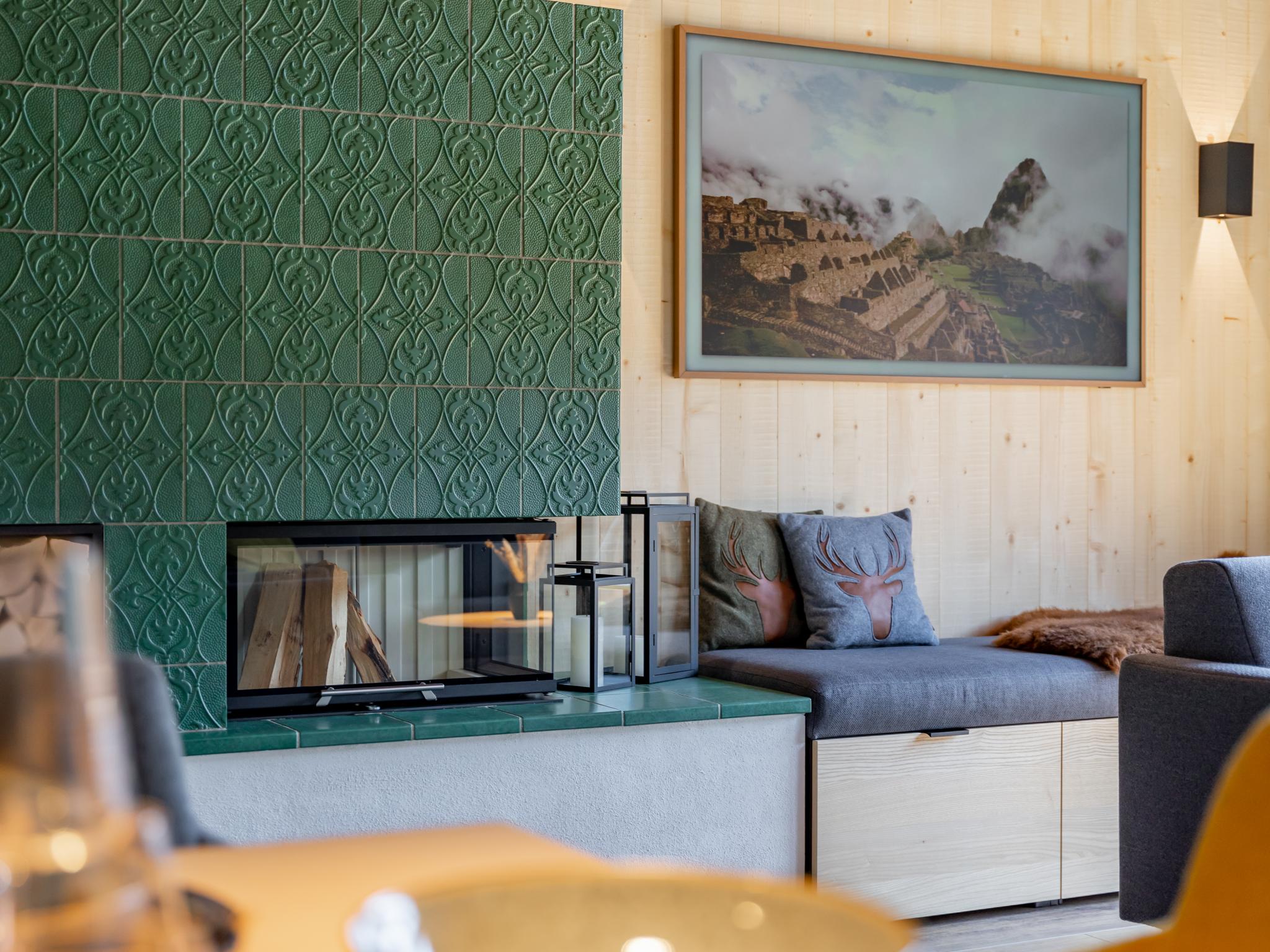 Outdoor terrace and views at Wagrainer TauernLodge 42C in Wagrain