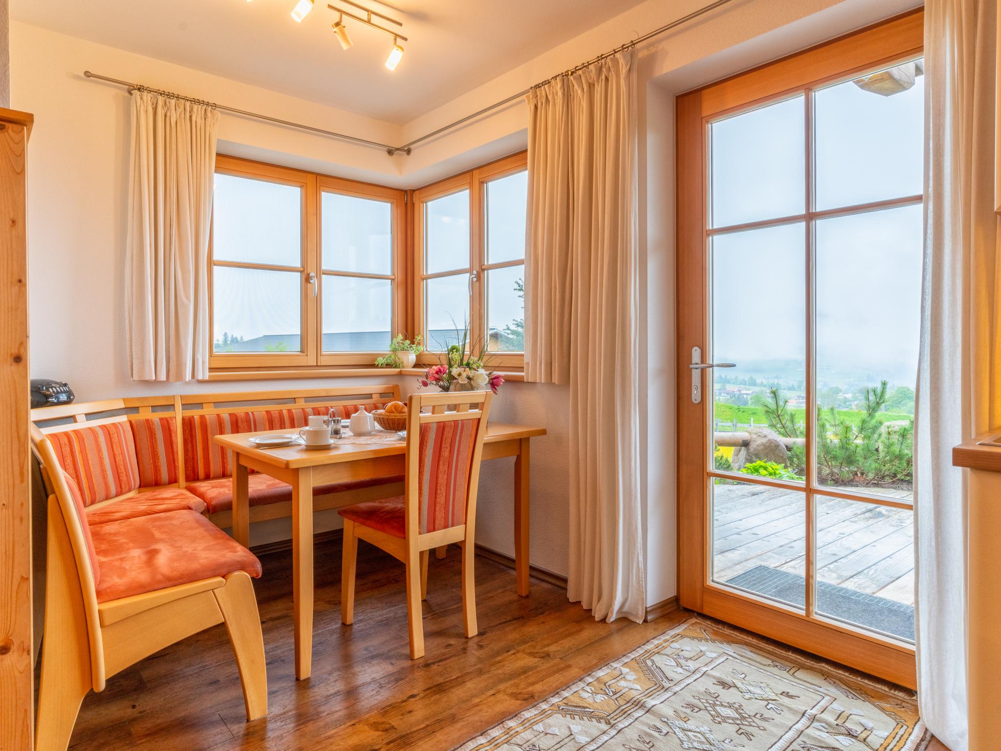 Outdoor terrace and views at Blick ins Brixental in Hopfgarten im Brixental