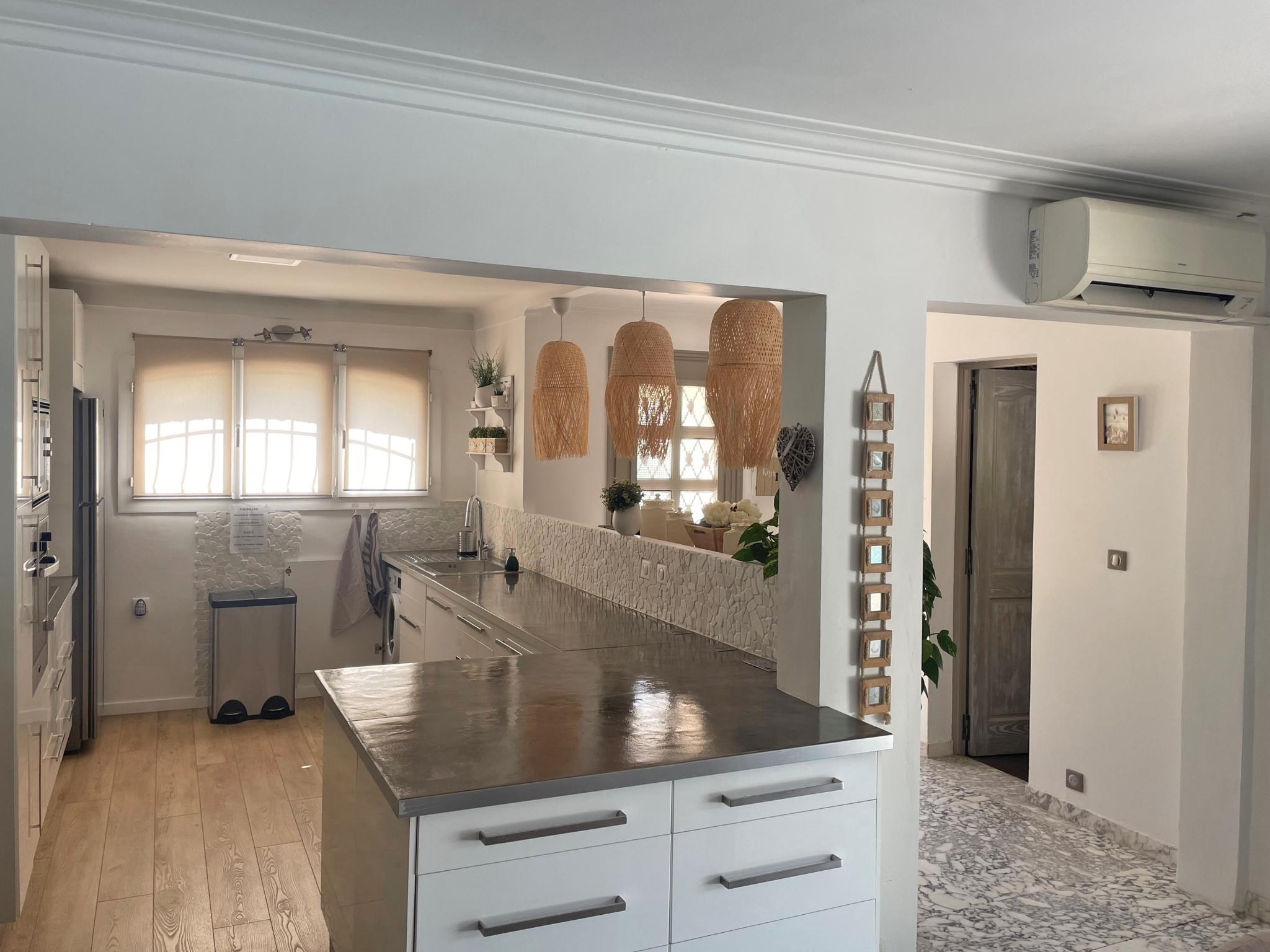 Modern kitchen at le Gabron in Puget-sur-argens