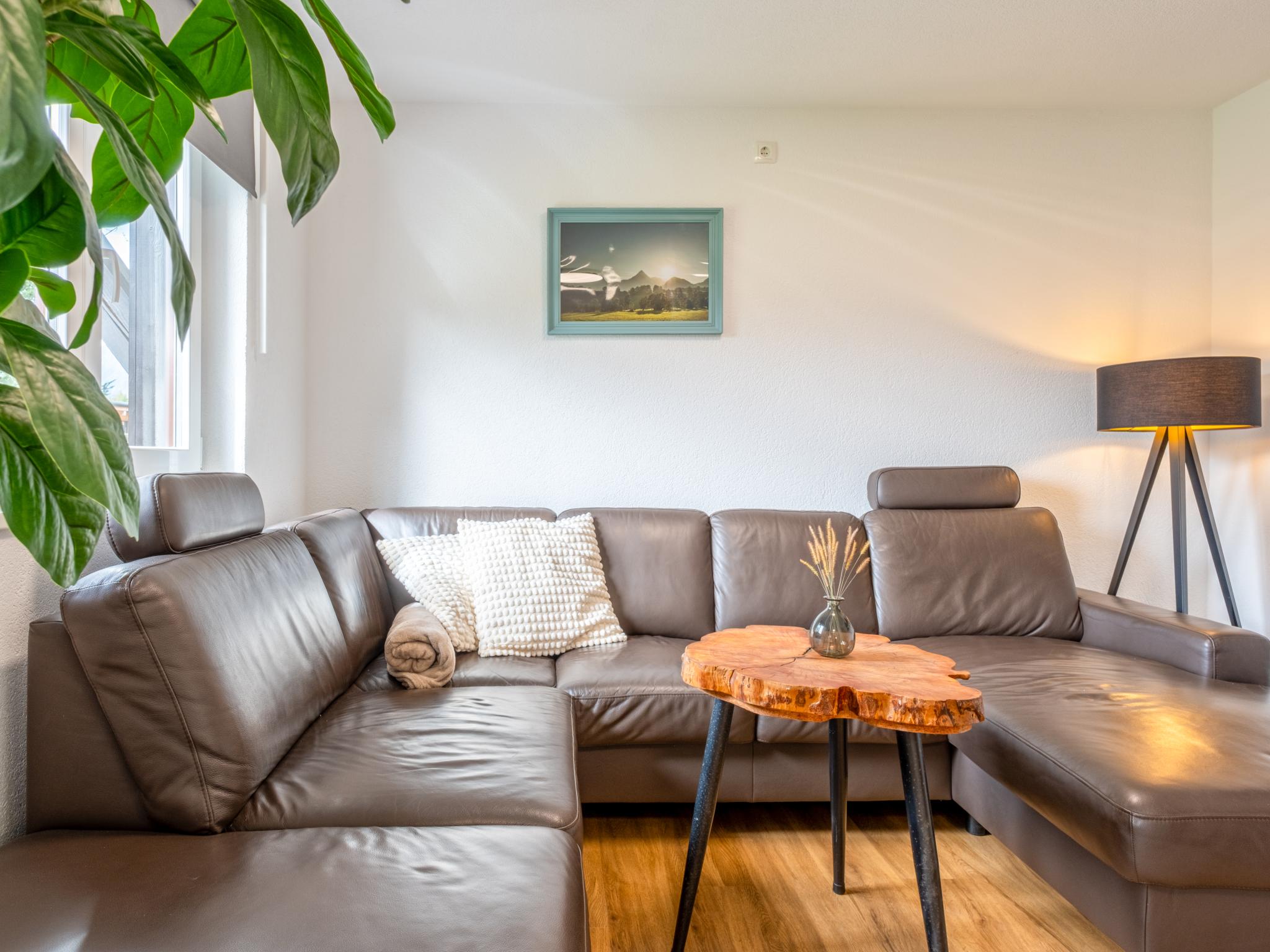 Bedroom with comfortable beds at Chalet Pölven in Schwoich