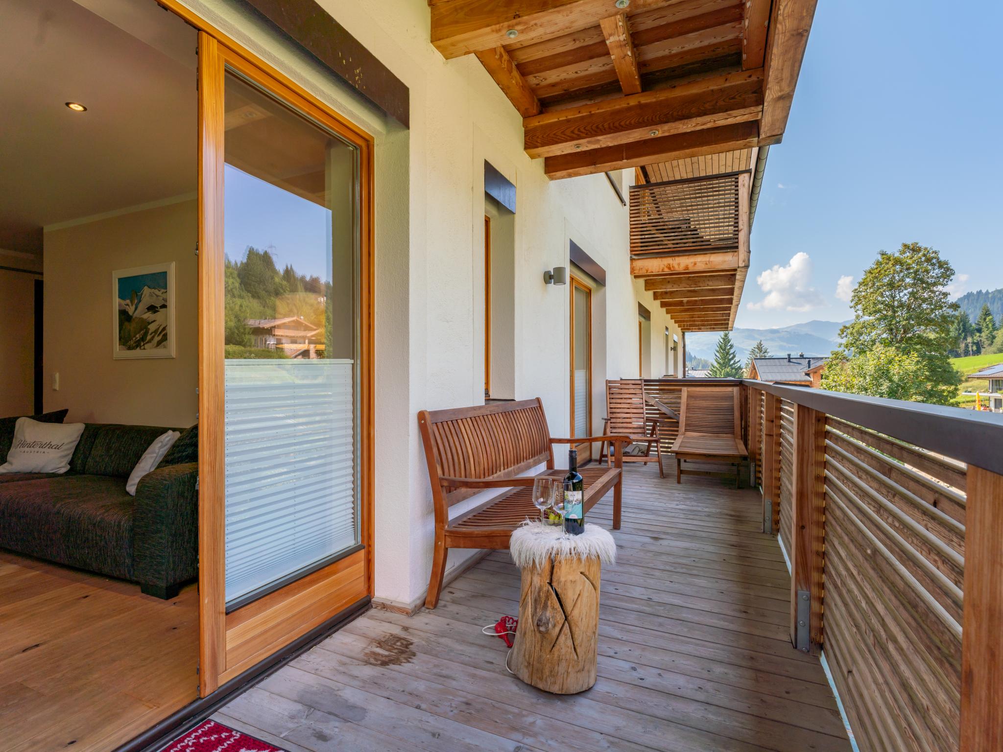 Outdoor terrace and views at Jäger in Hinterthal - Maria-alm