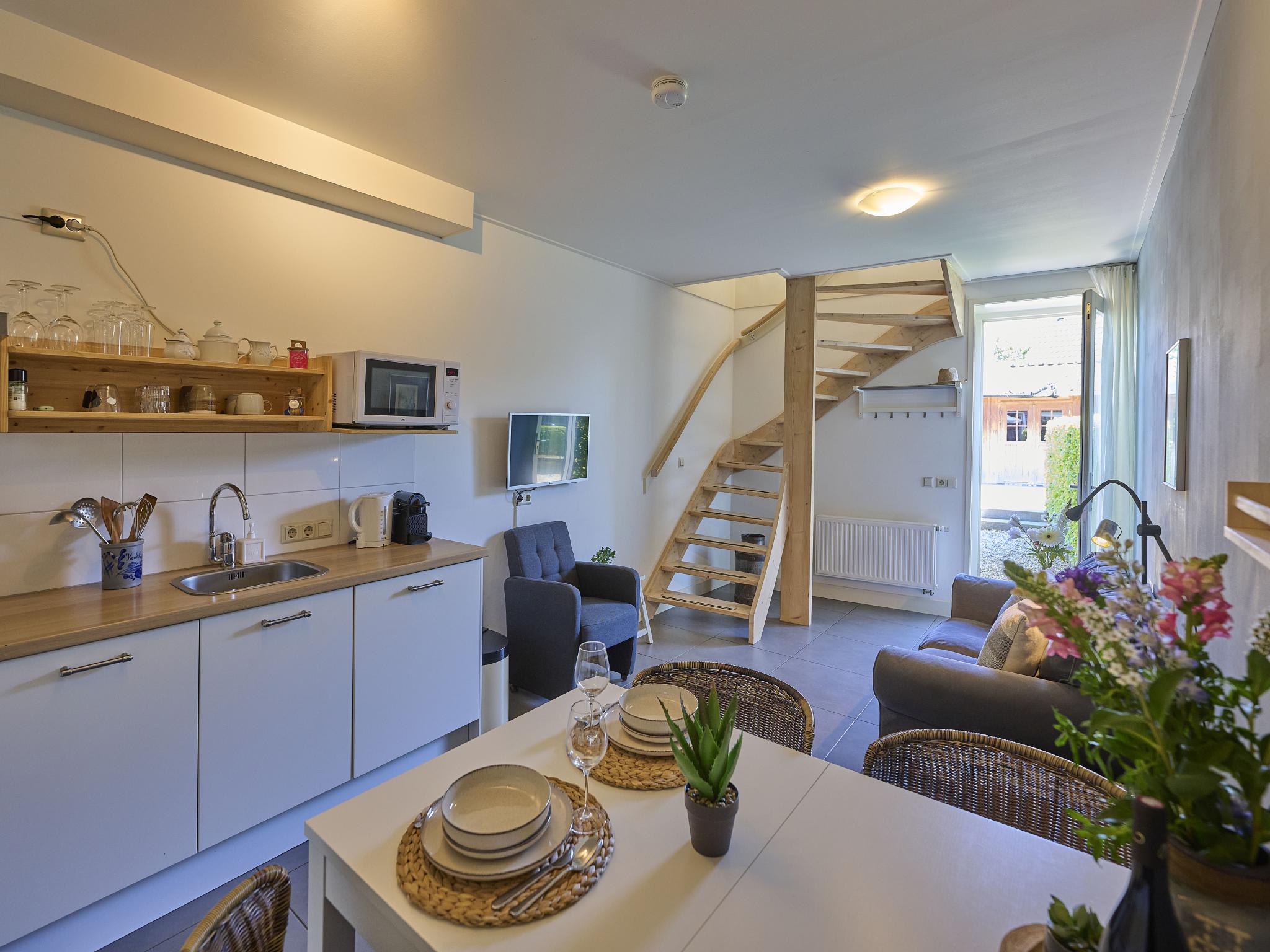 Living area at Logeren bij Laura in Scheulder