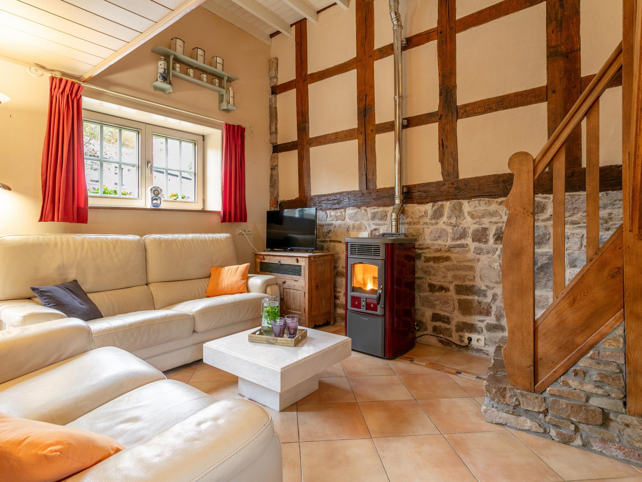 Bedroom with comfortable beds at Au Ballon in Manhay