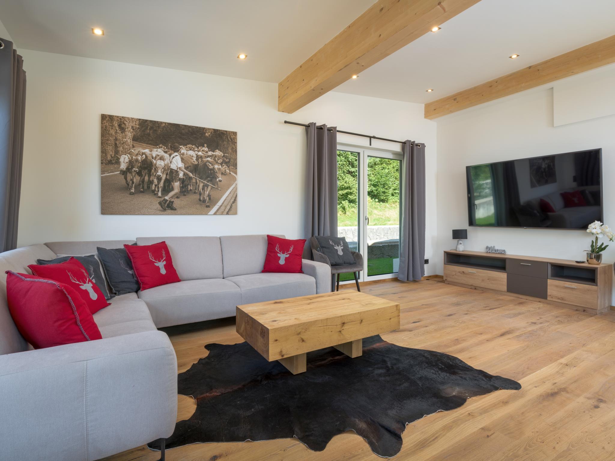 Living area at Chalet Hornblick in Fieberbrunn