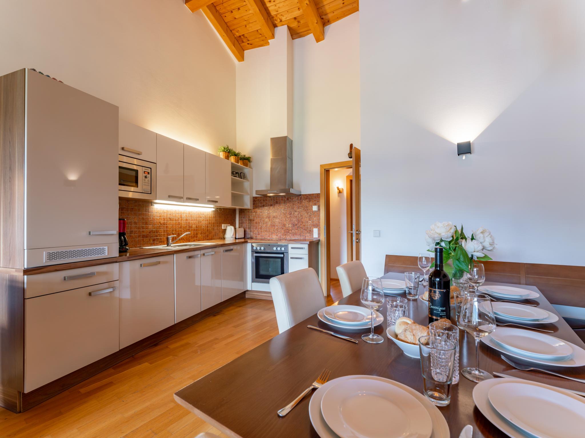 Modern kitchen at Clarezia in Kaprun