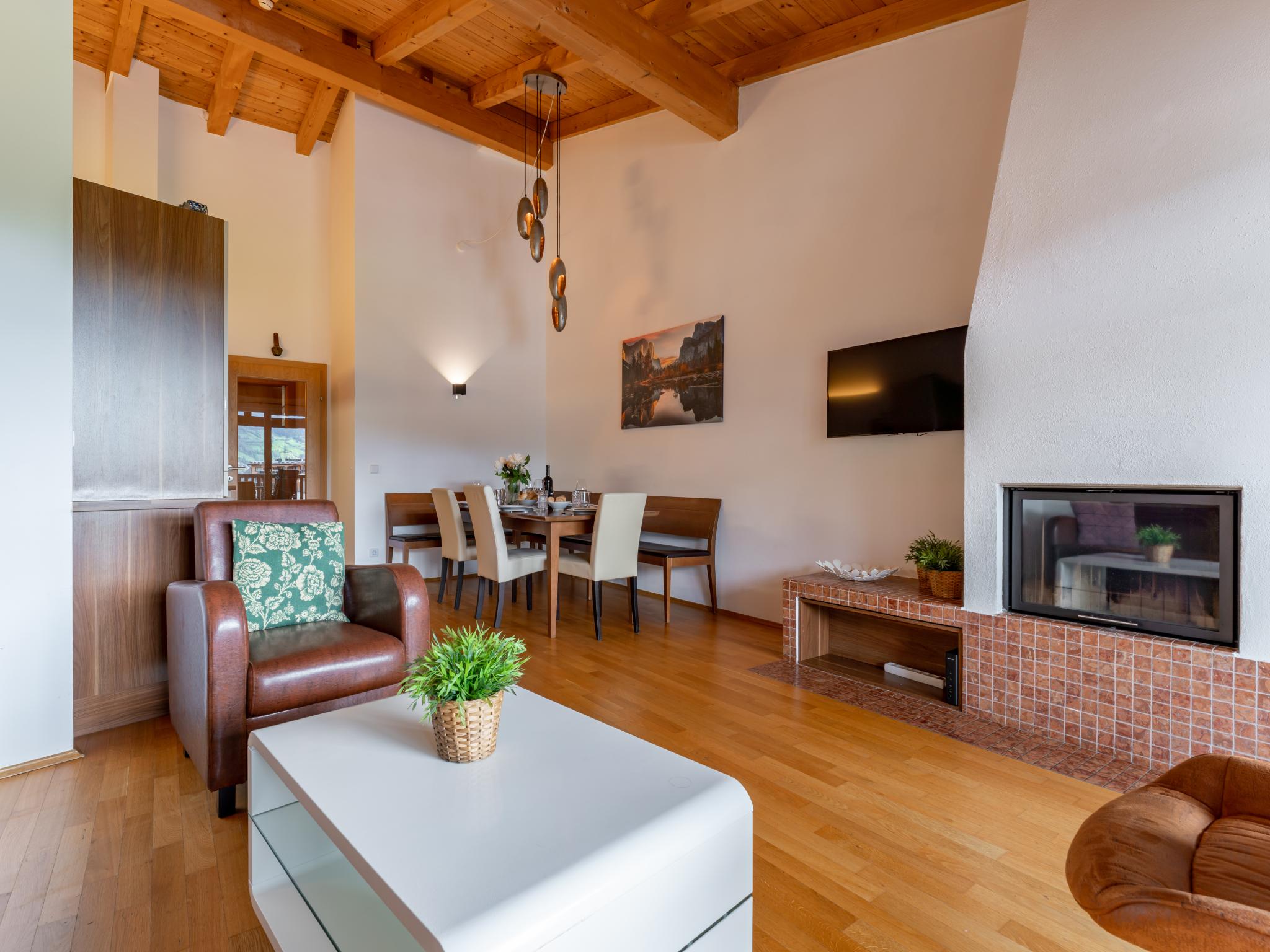 Living area at Clarezia in Kaprun