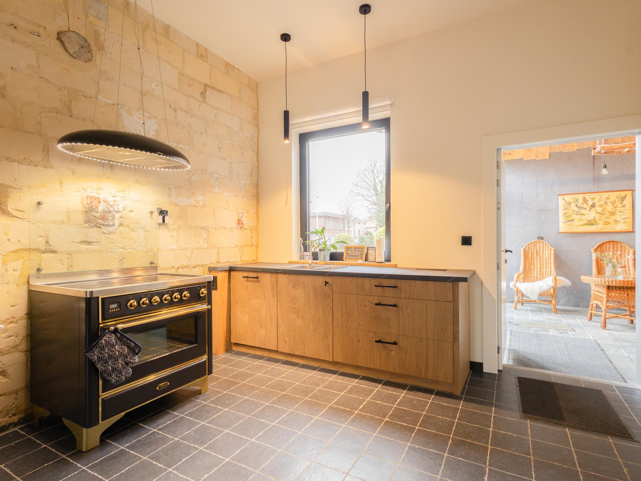 Modern kitchen at Maison Cuberdon in Riemst