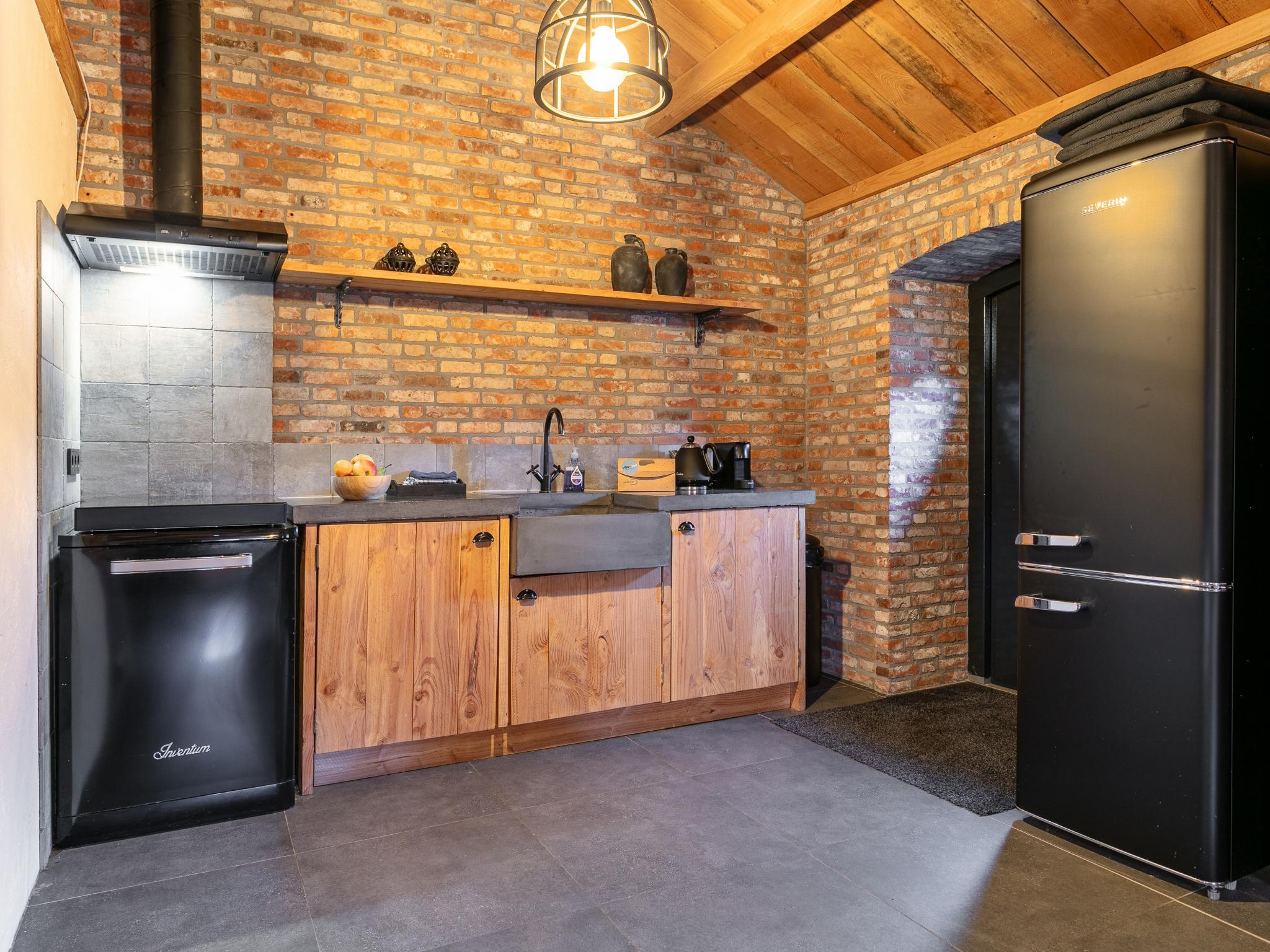 Outdoor terrace and views at De Hoeve I in Hulsel