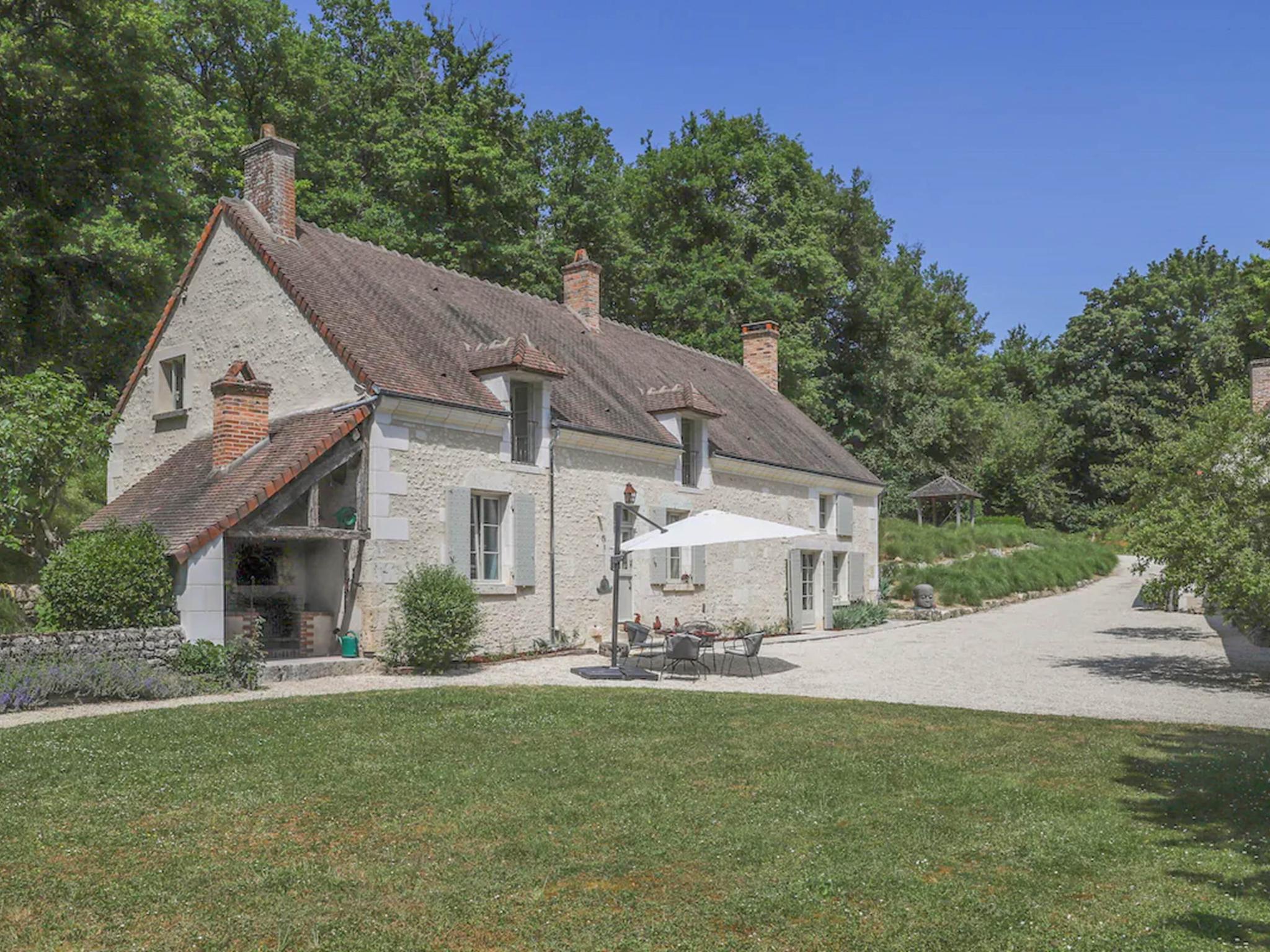 Bedroom with comfortable beds at Moulin du 18ieme siècle in Monthou sur Cher