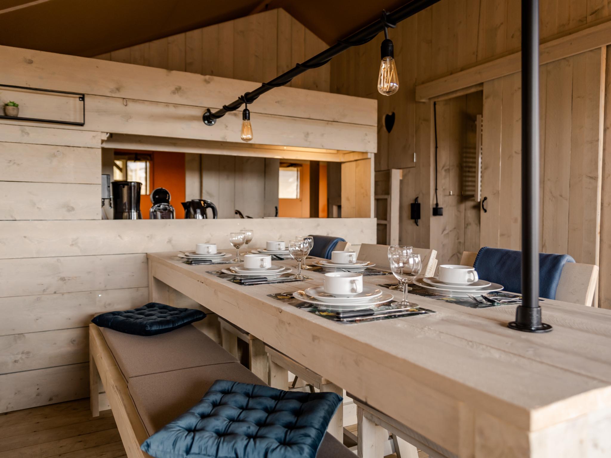 Modern kitchen at Glamping Lodge in Westerland