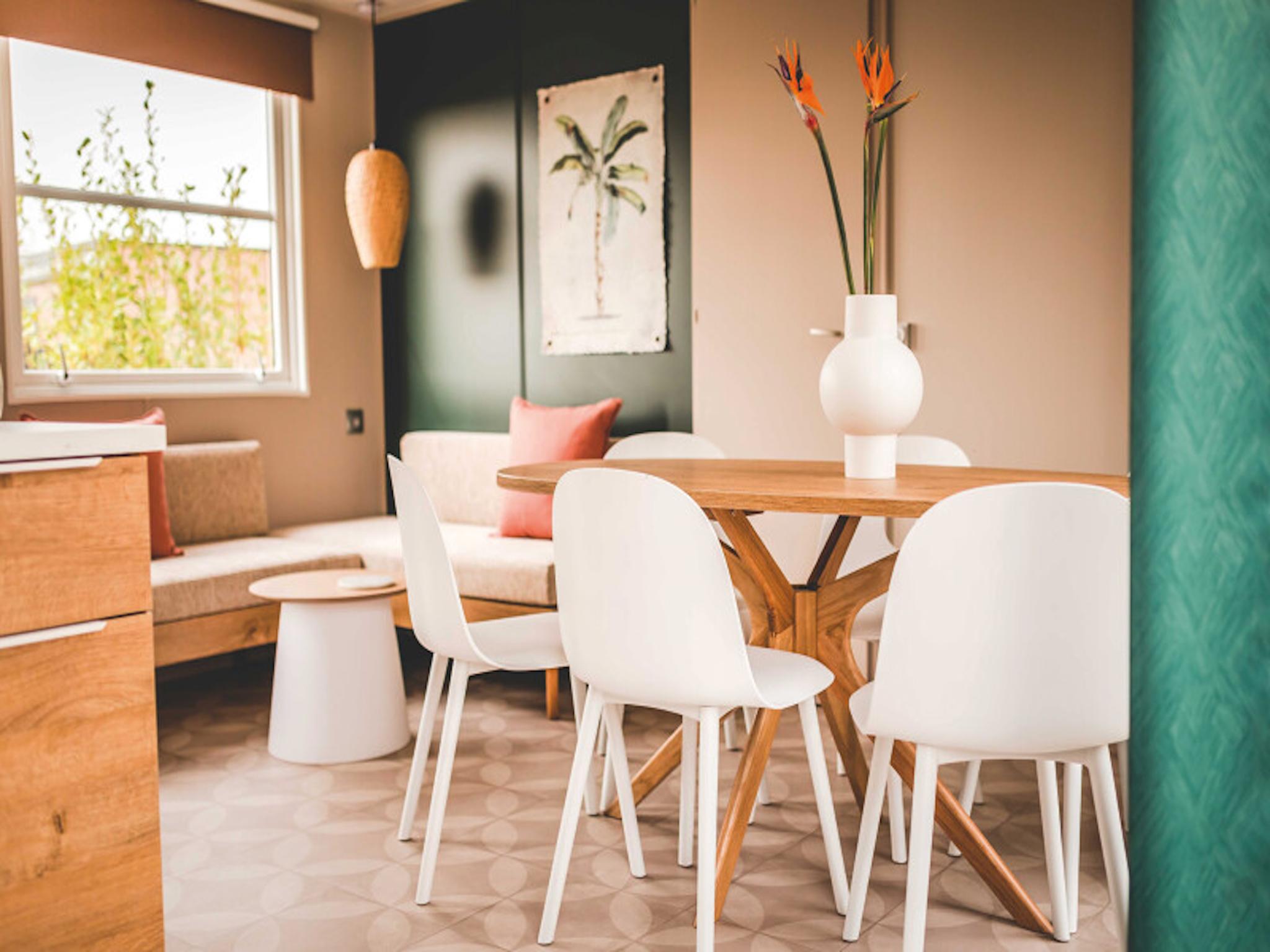 Living area at Wadden Lodge Plus in Westerland