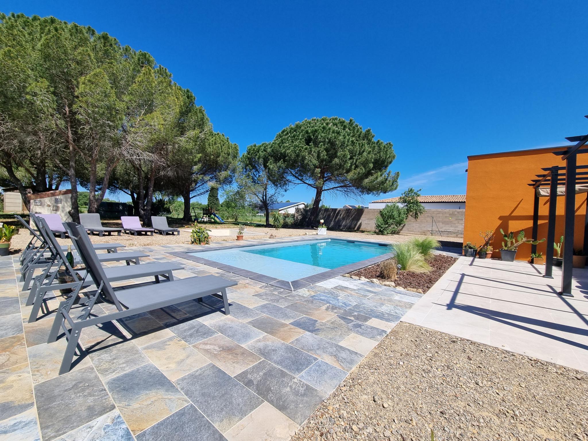 Modern kitchen at Le Catamaran in Sallèles-d'Aude