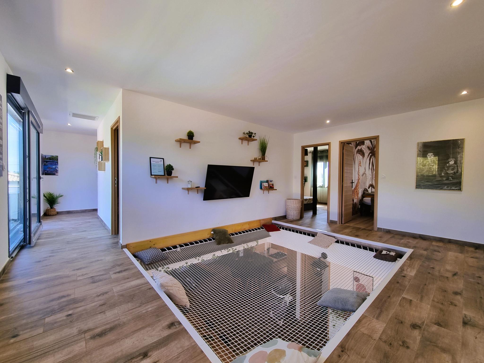 Living area at Le Catamaran in Sallèles-d'Aude