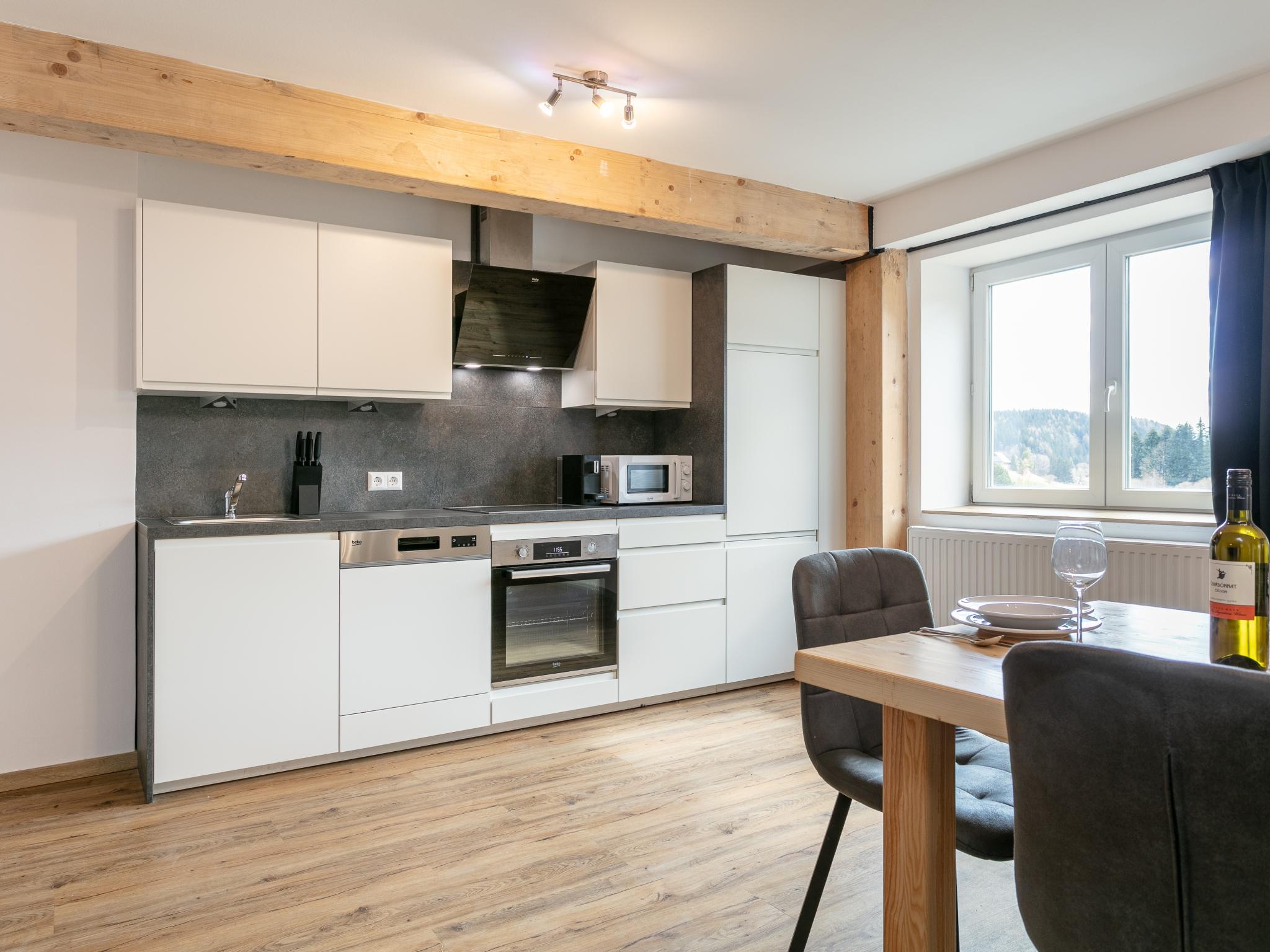 Modern kitchen at NRV Top 567 XL in Möderbrugg