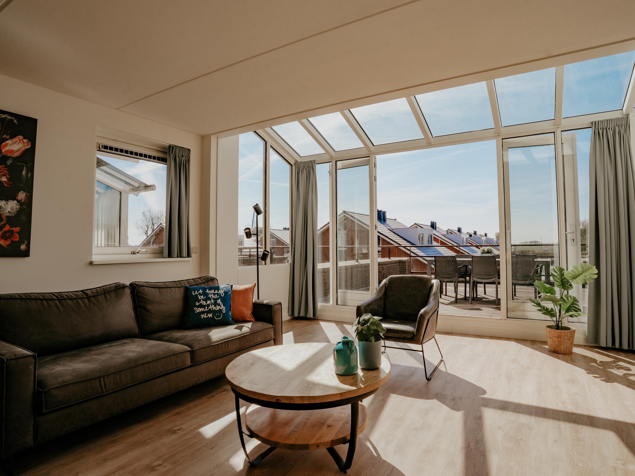 Outdoor terrace and views at Oostergeest in Uitgeest
