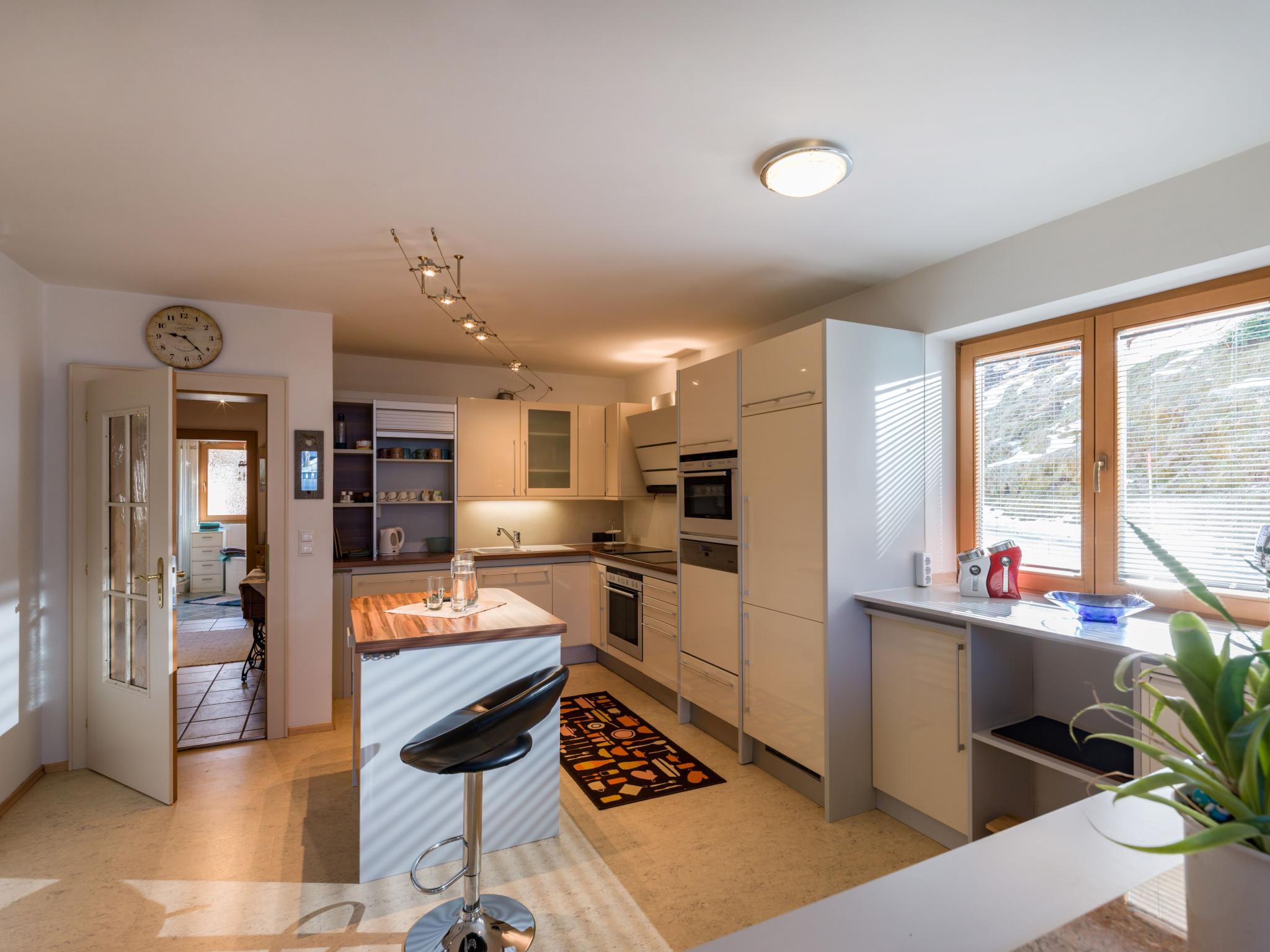 Modern kitchen at Bei Hanni in Söll