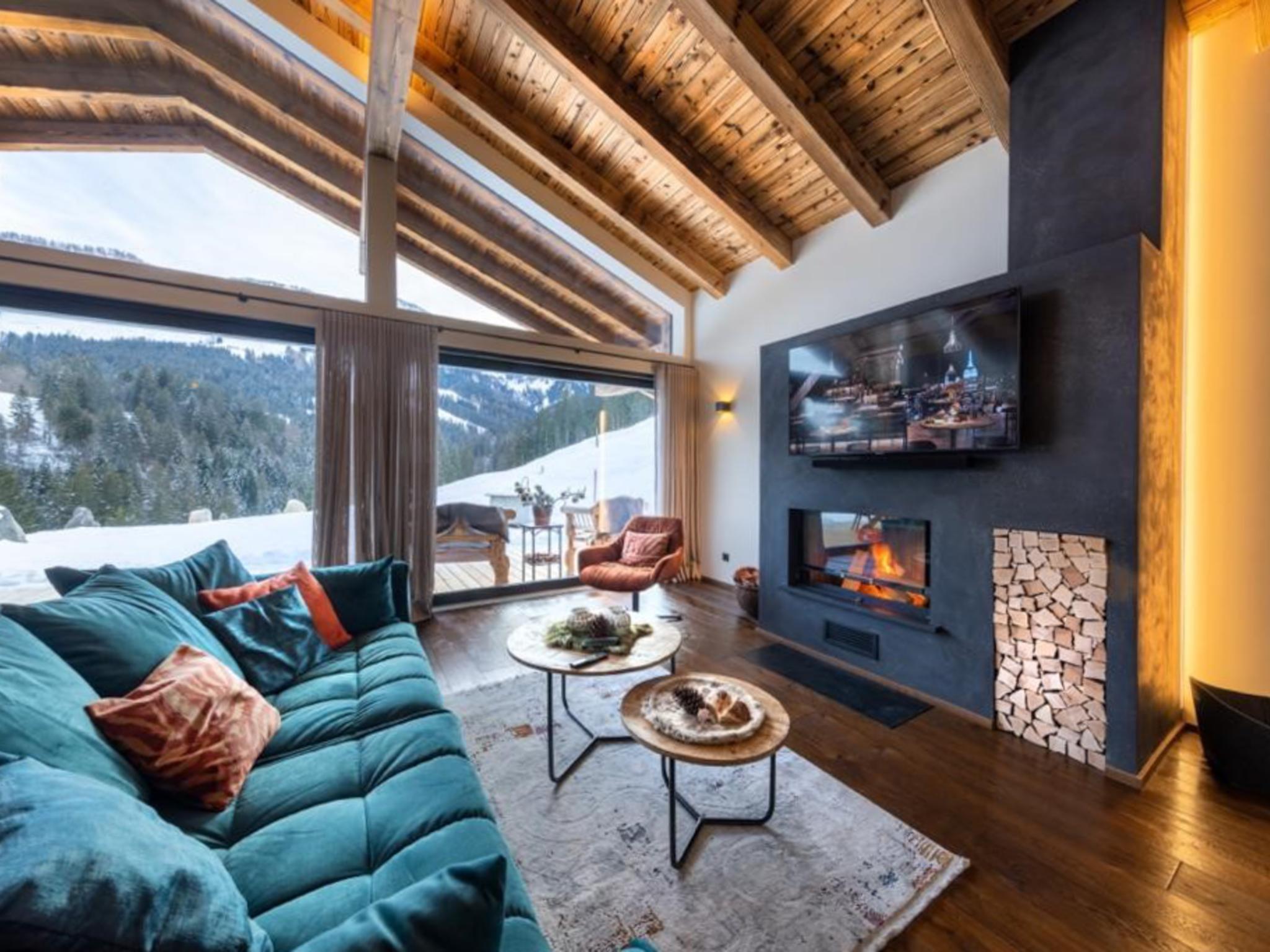 Bedroom with comfortable beds at Mountain Hide-Away in Sankt Johann in Tirol