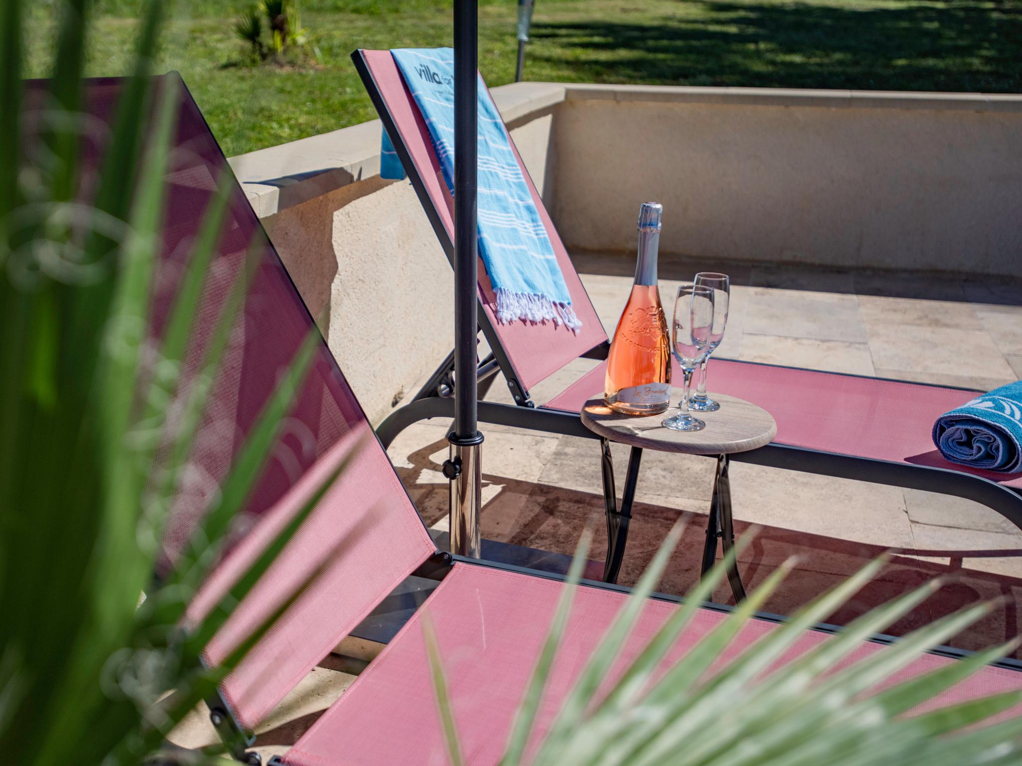 Outdoor terrace and views at Le Tourel in Saint-Cernin-de-l'Herm