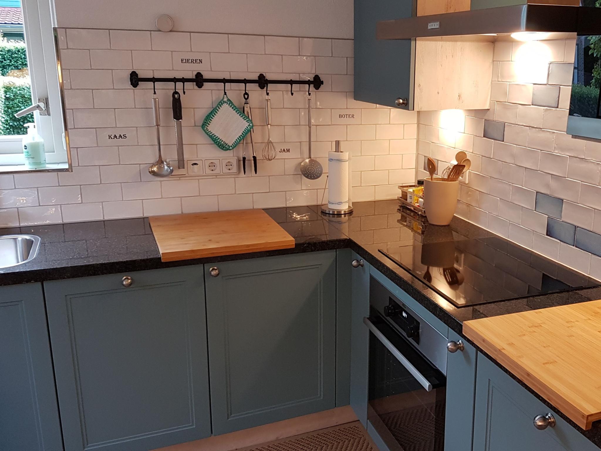 Modern kitchen at Graspieper in Zonnemaire