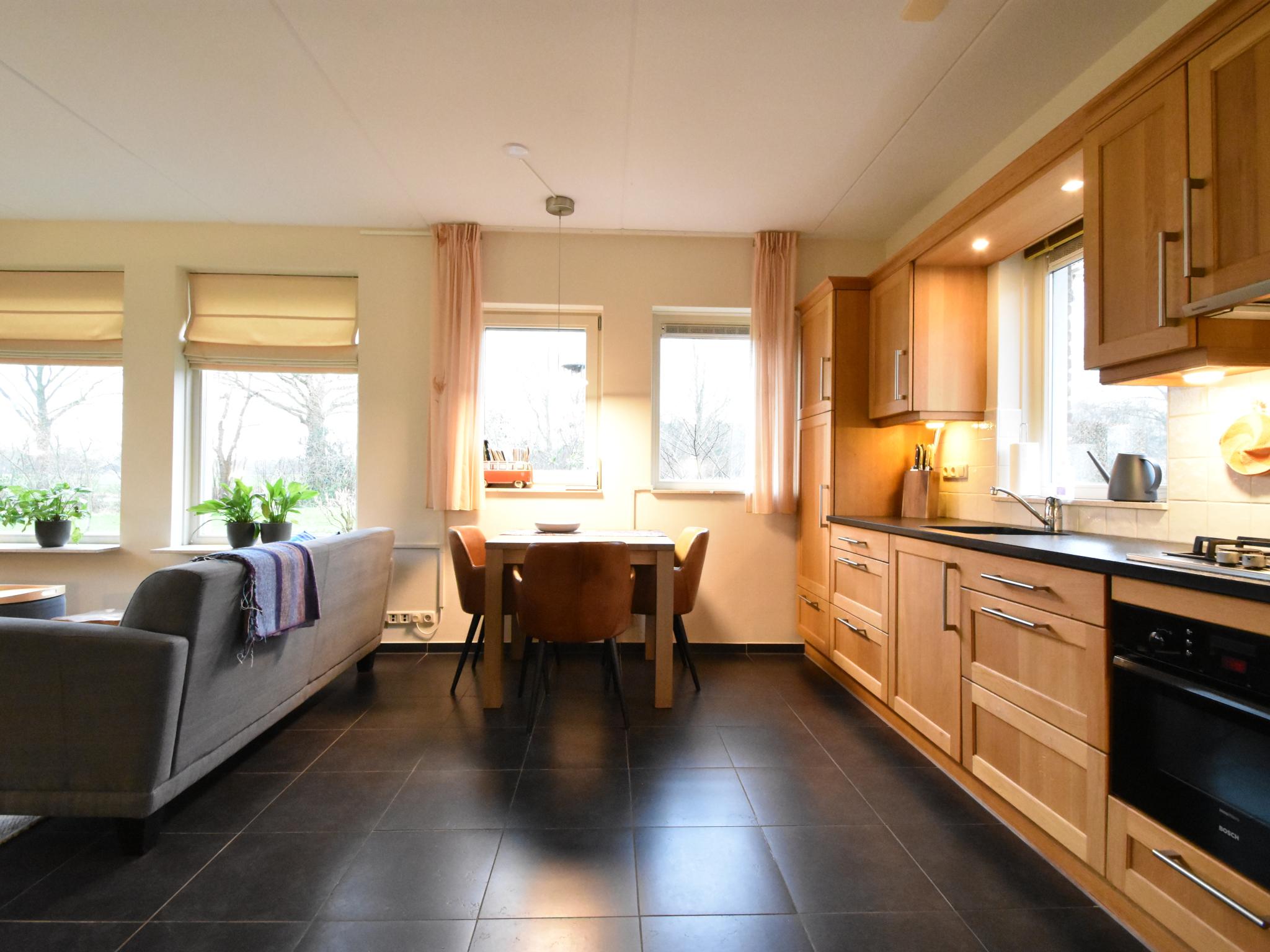 Modern kitchen at Vrijzicht in Zuidwolde