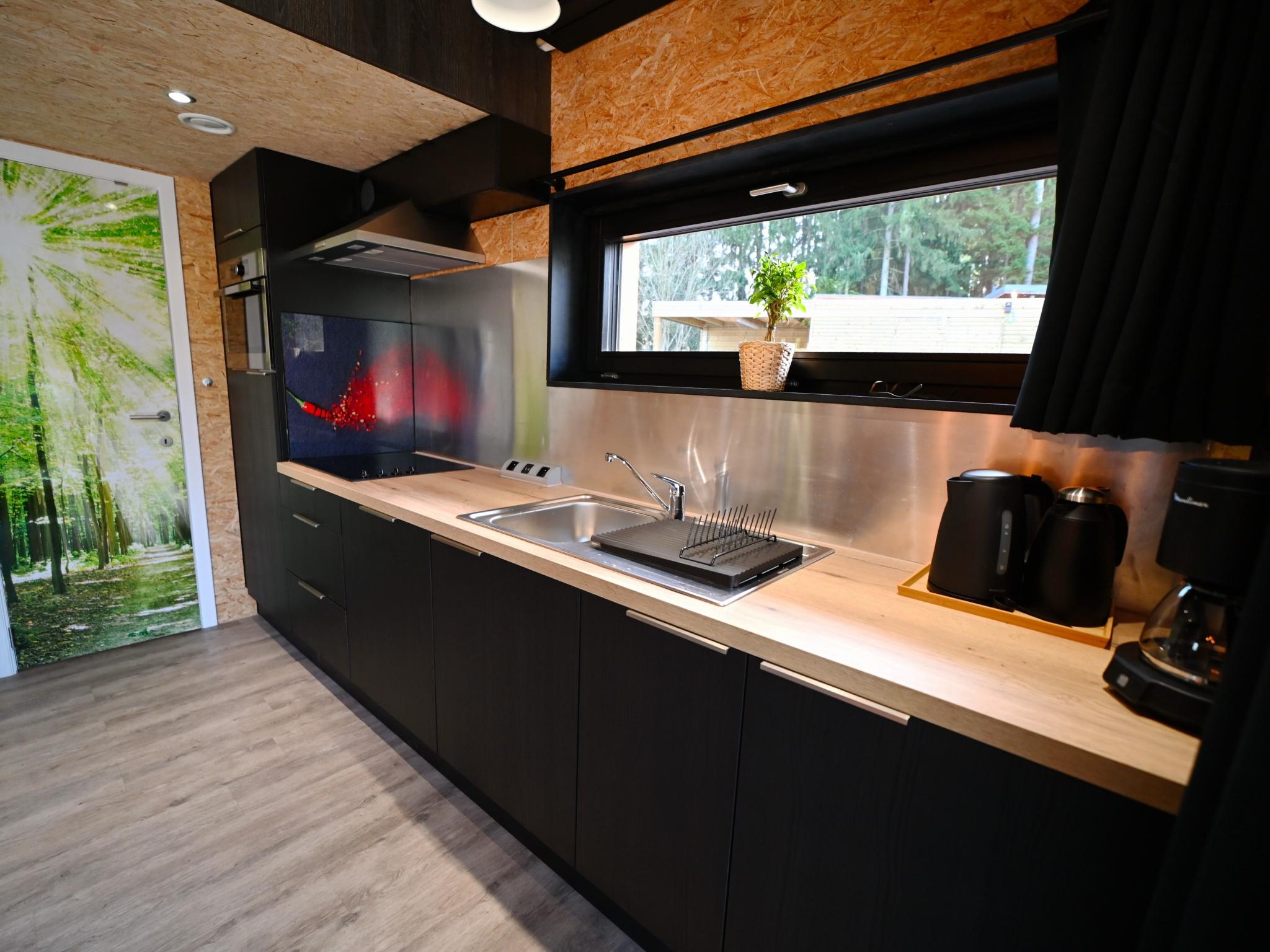 Modern kitchen at Bois Joli in Durbuy